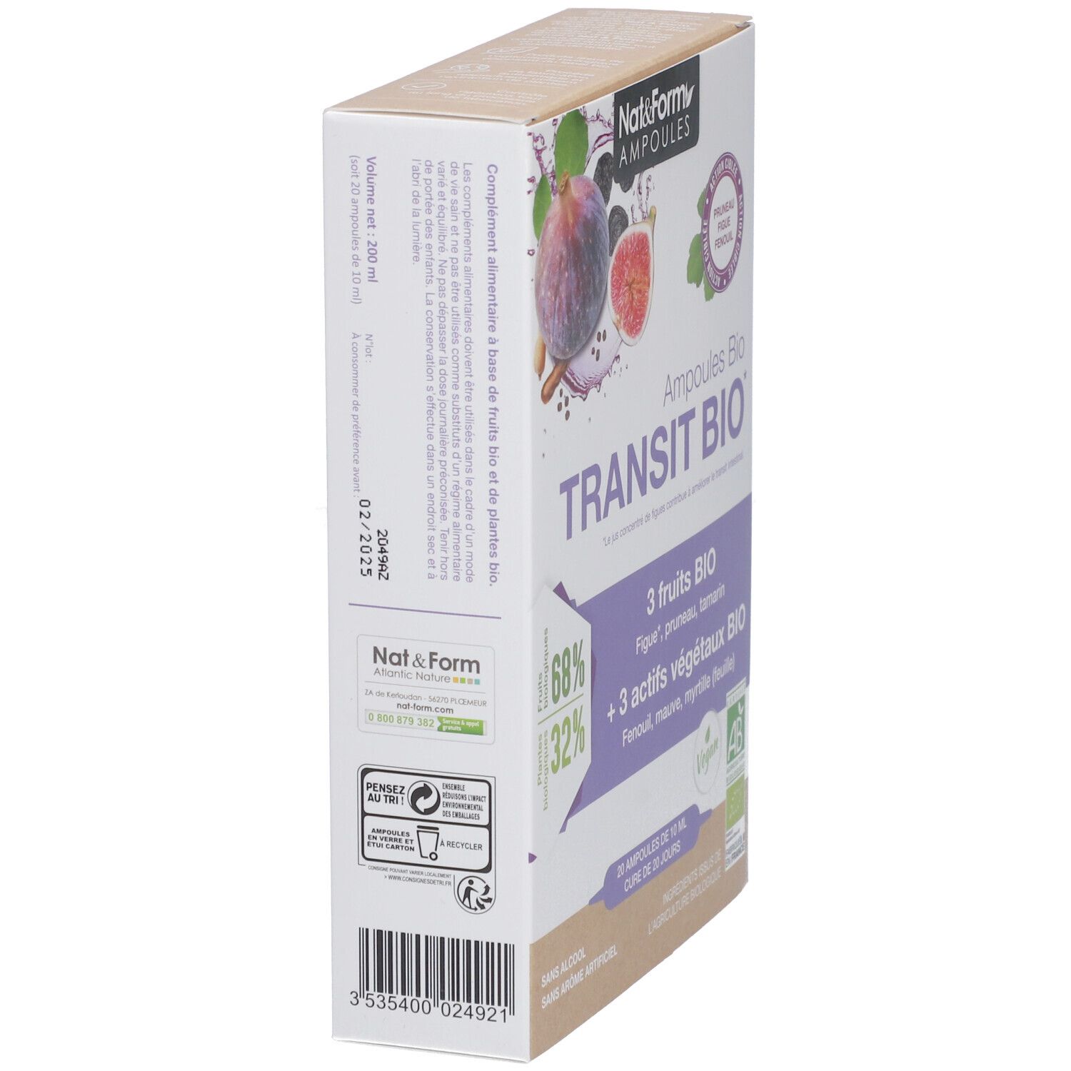 Nat&Form Ampoules Transit bio