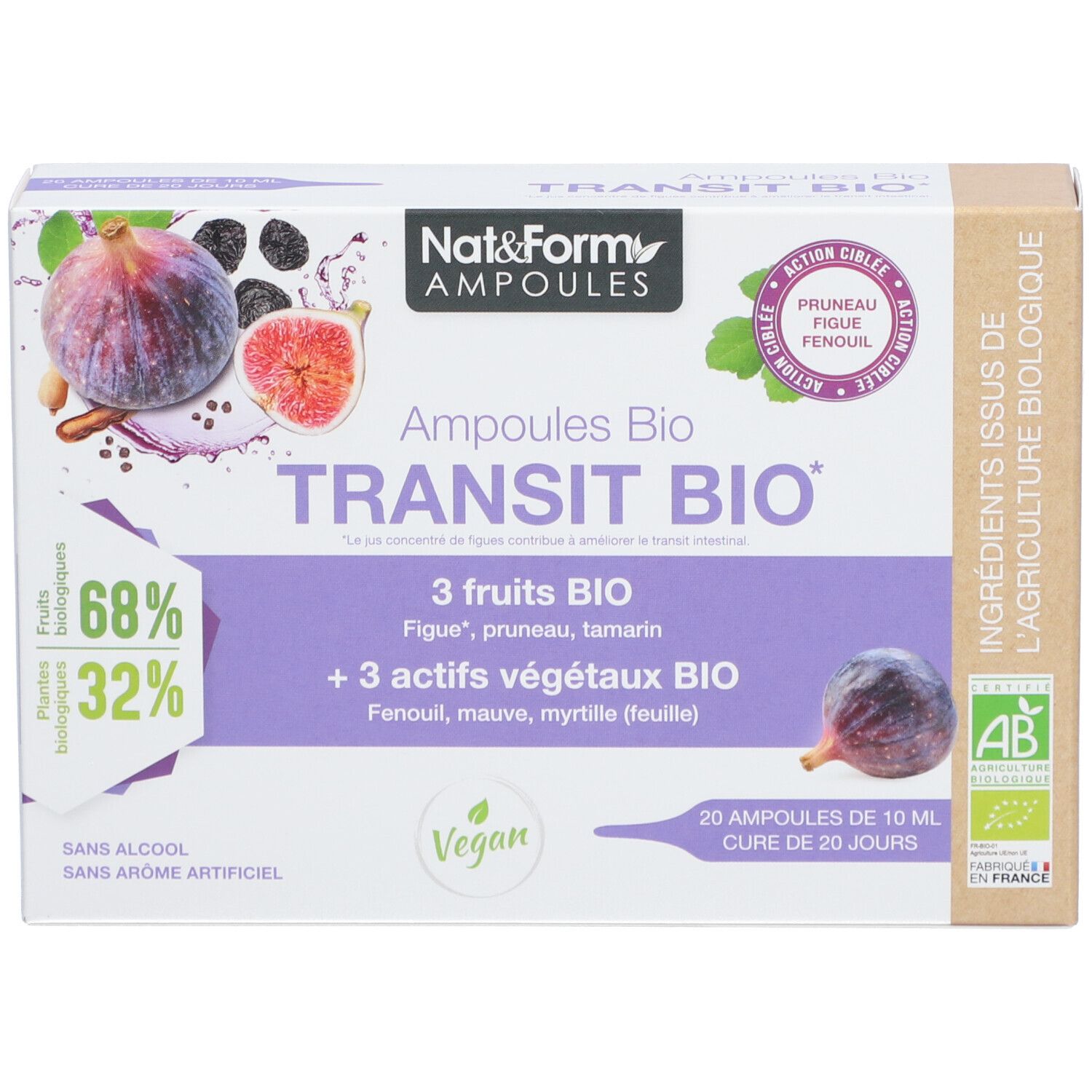 Nat&Form Ampoules Transit bio