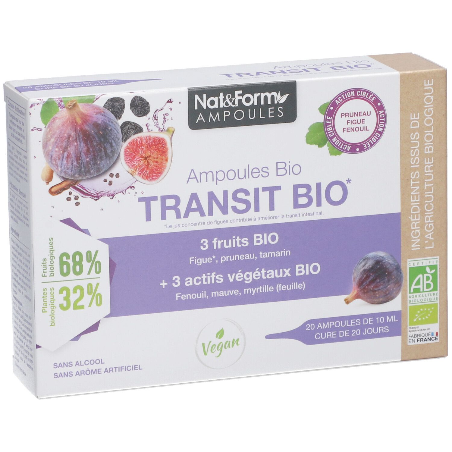 Nat&Form Ampoules Transit bio