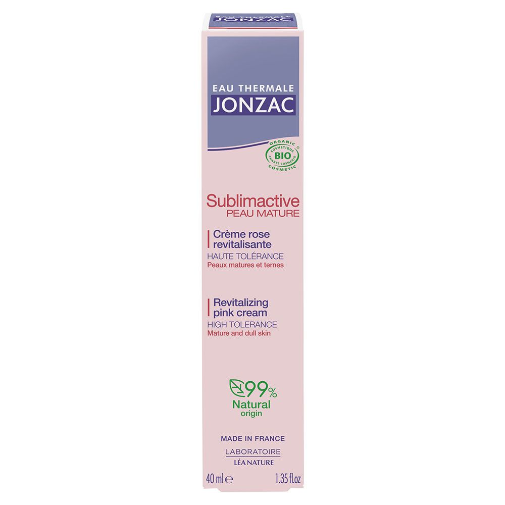 Jonzac Crème Rose Revitalisante Bio Éclat Peaux Matures et Ternes