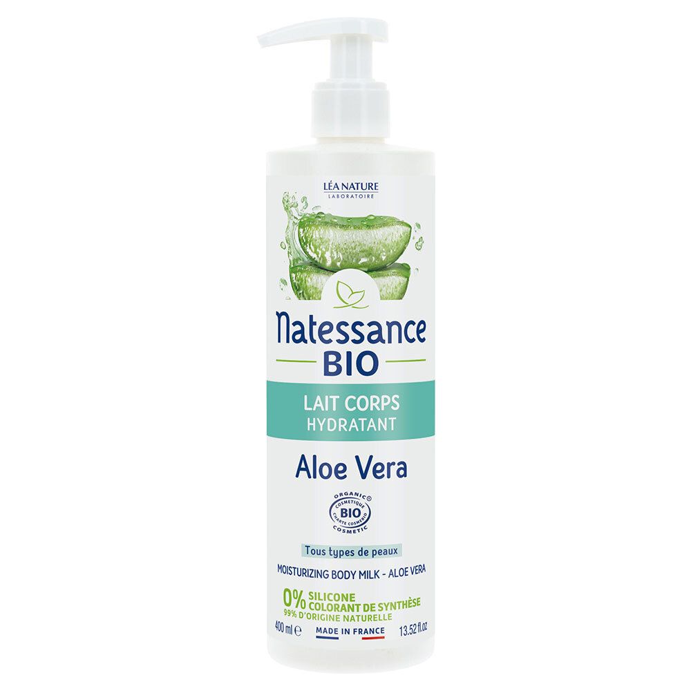 Natessance Lait Corps Hydratant à l’Aloe Vera Bio Sans Silicone