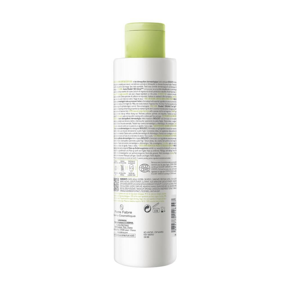 A-DERMA BIOLOGY Lait démaquillant dermatologique hydra-nettoyant