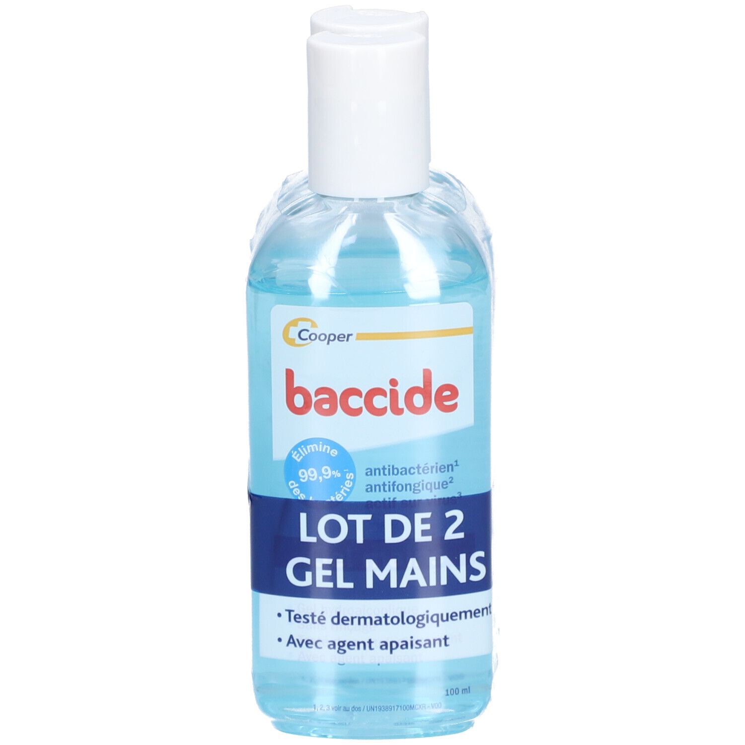 BACCIDE GEL MAIN S/RIN BLE 100MLX2