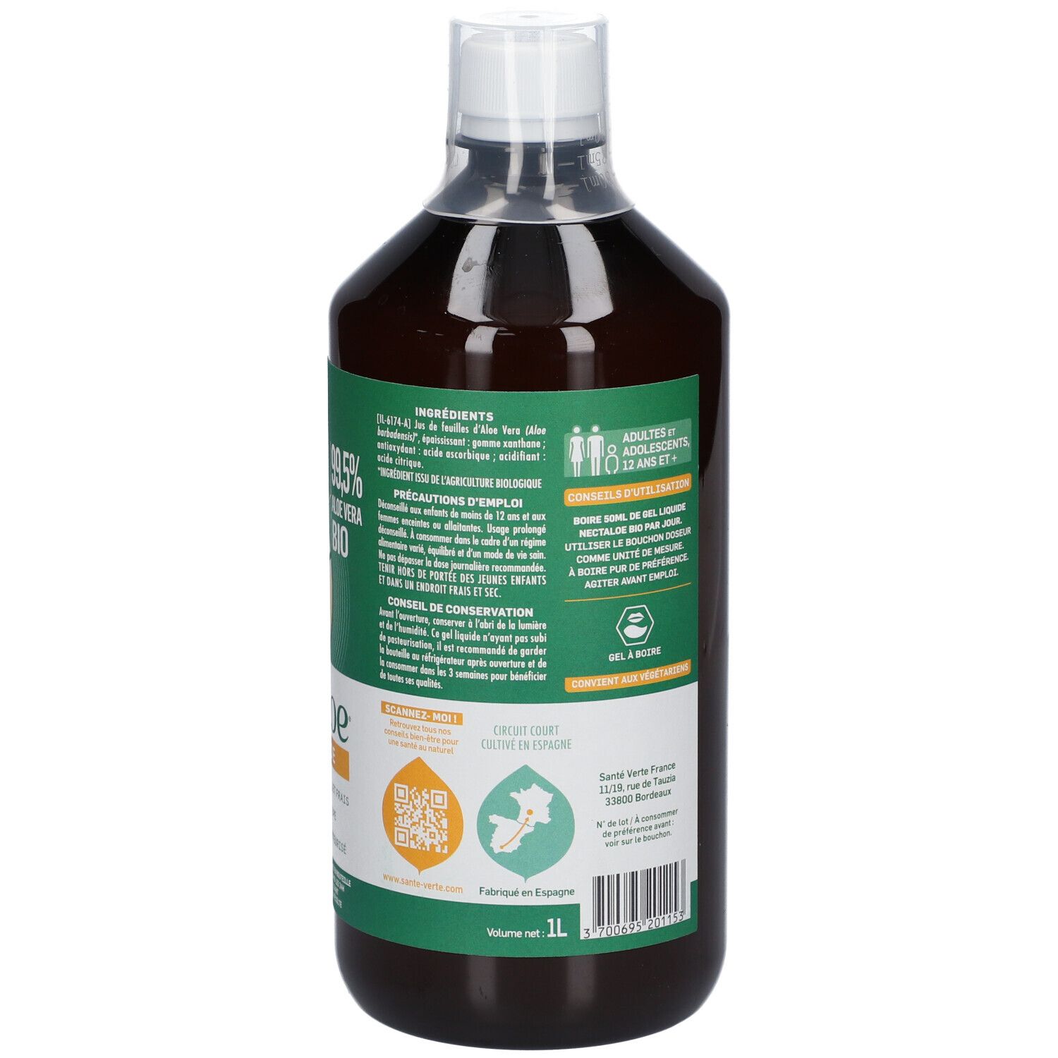 SANTE VERTE Nectaloe gel liquide