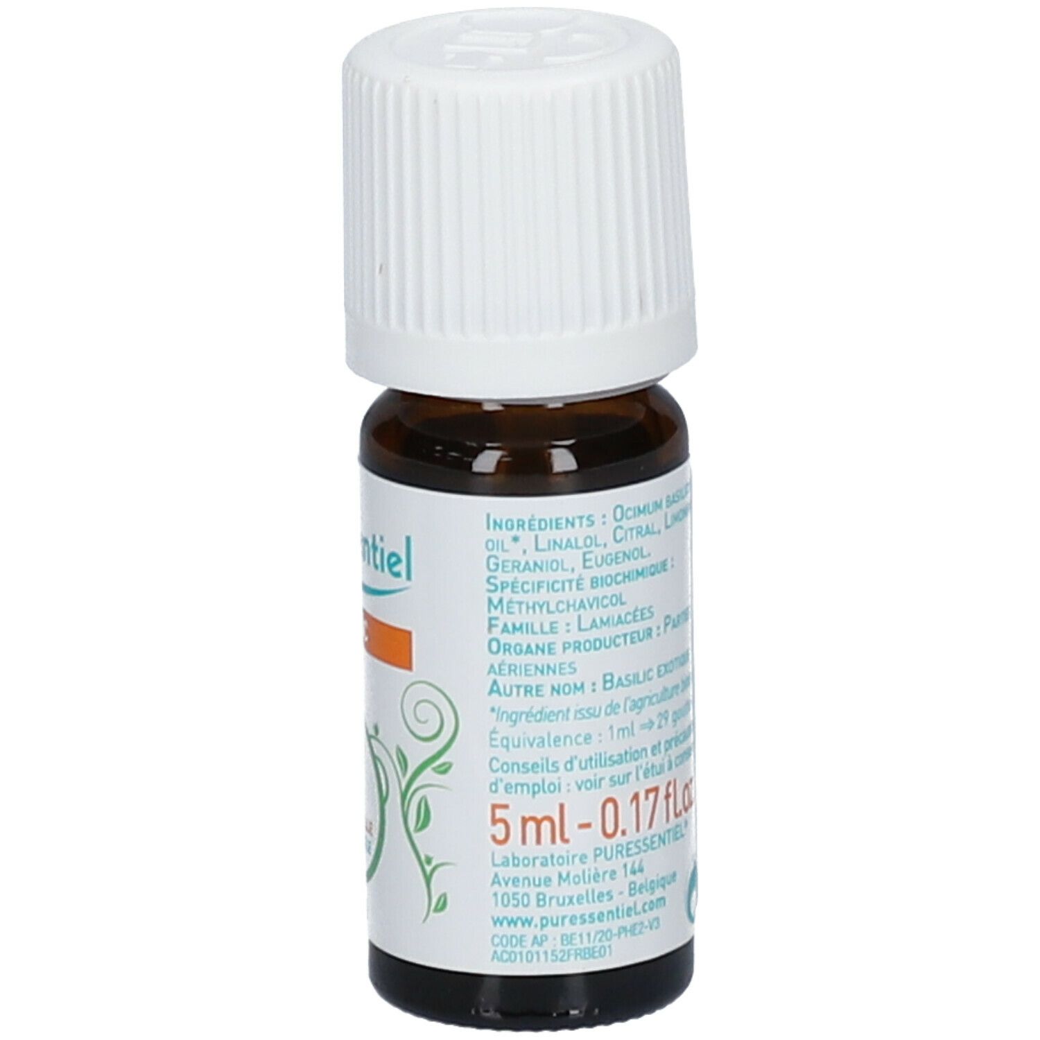 Puressentiel Huile Essentielle Bio Basilic Exotique 5 ml