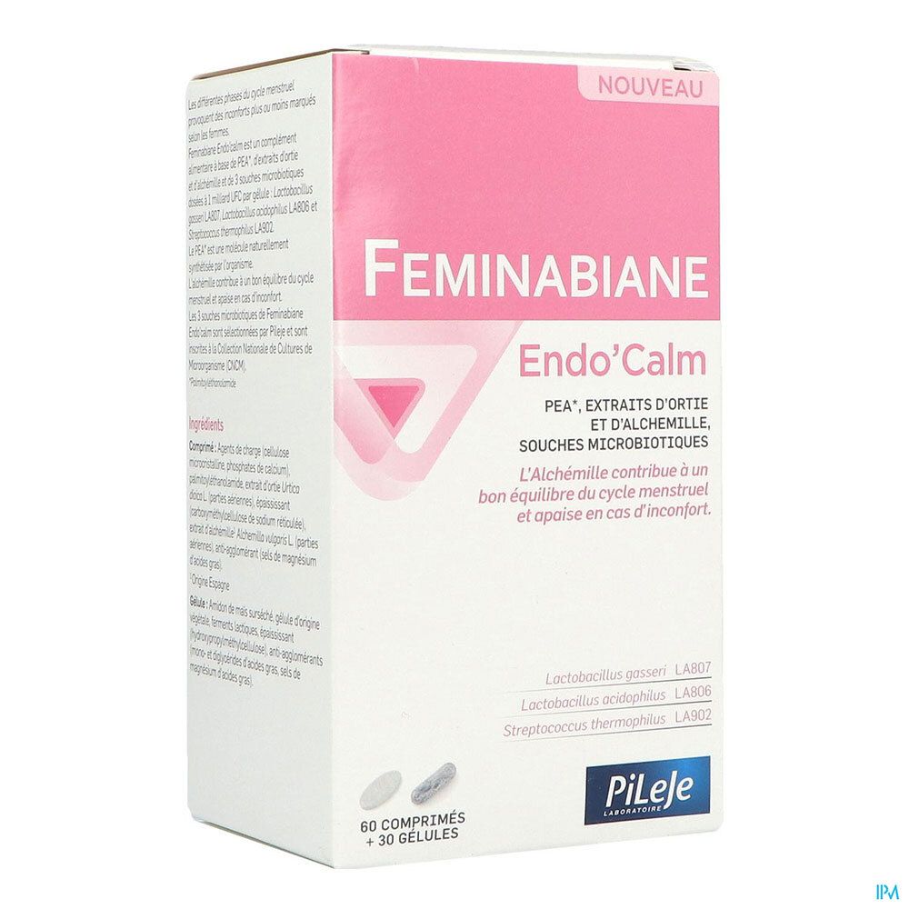 Feminabiane Endo'Calm, Comprimé + Gélule, complément alimentaire pour le confort féminin,