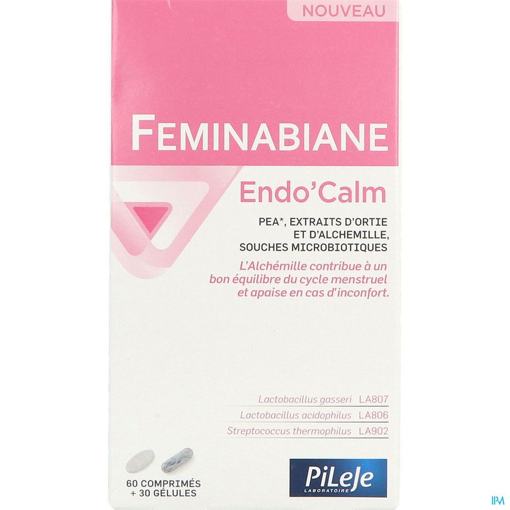 Feminabiane Endo'Calm, Comprimé + Gélule, complément alimentaire pour le confort féminin,