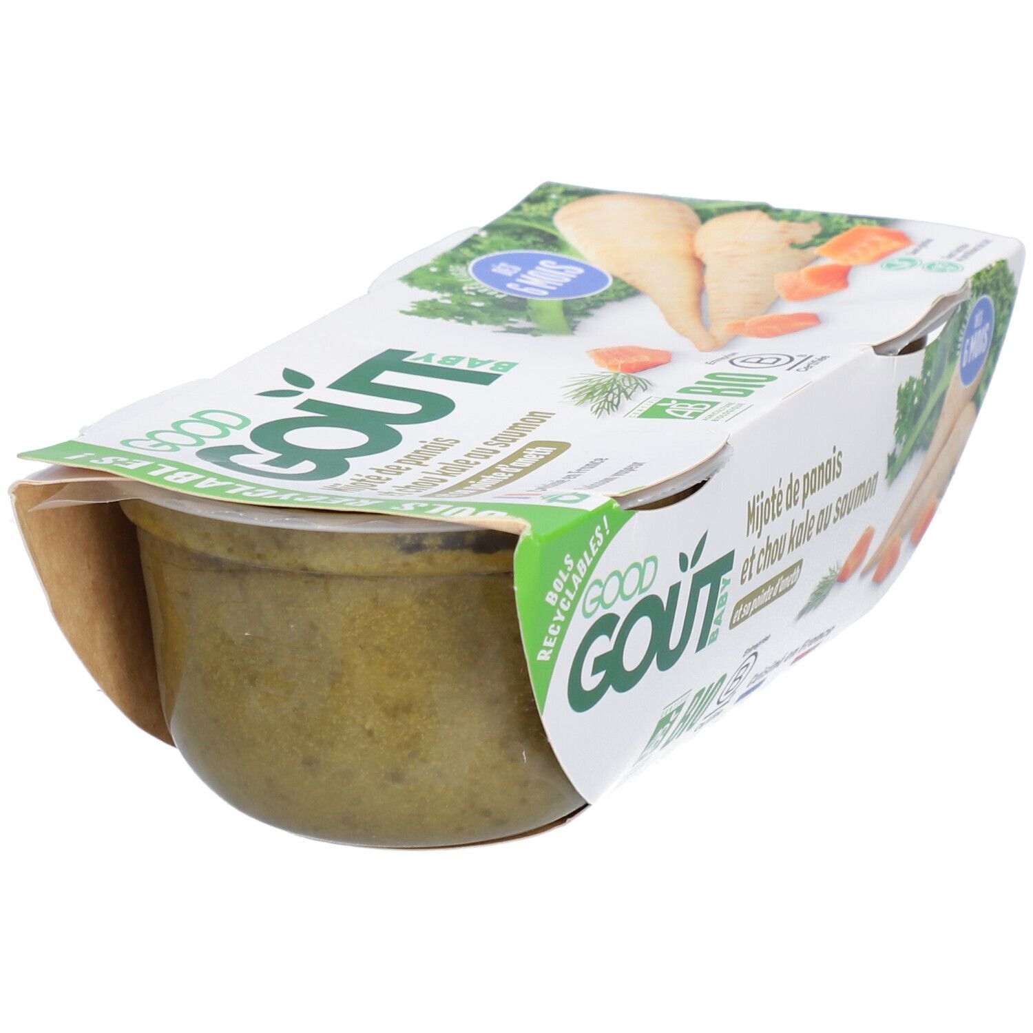 Good Goût Mijoté de Panais Chou Kale et Saumon