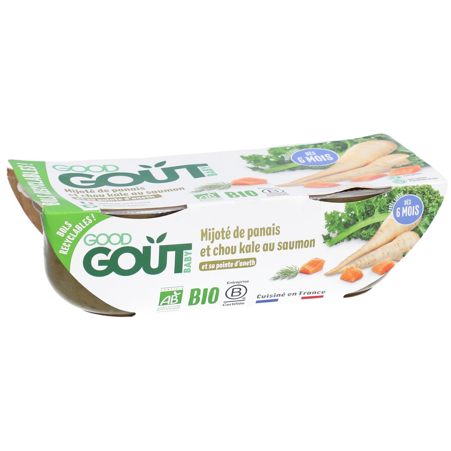 Good Goût Mijoté de Panais Chou Kale et Saumon