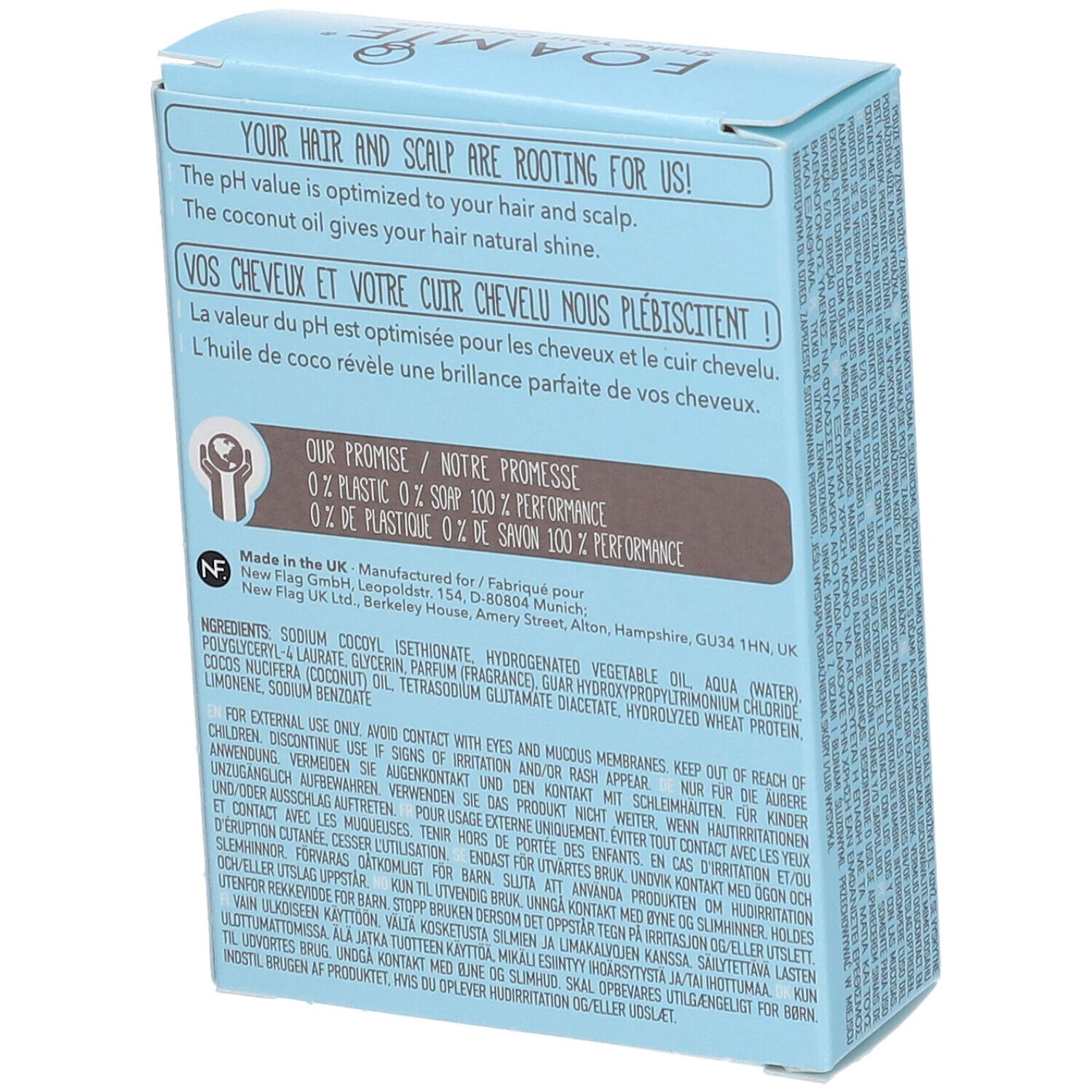 FOAMIE® Shampooing solide Huile de coco