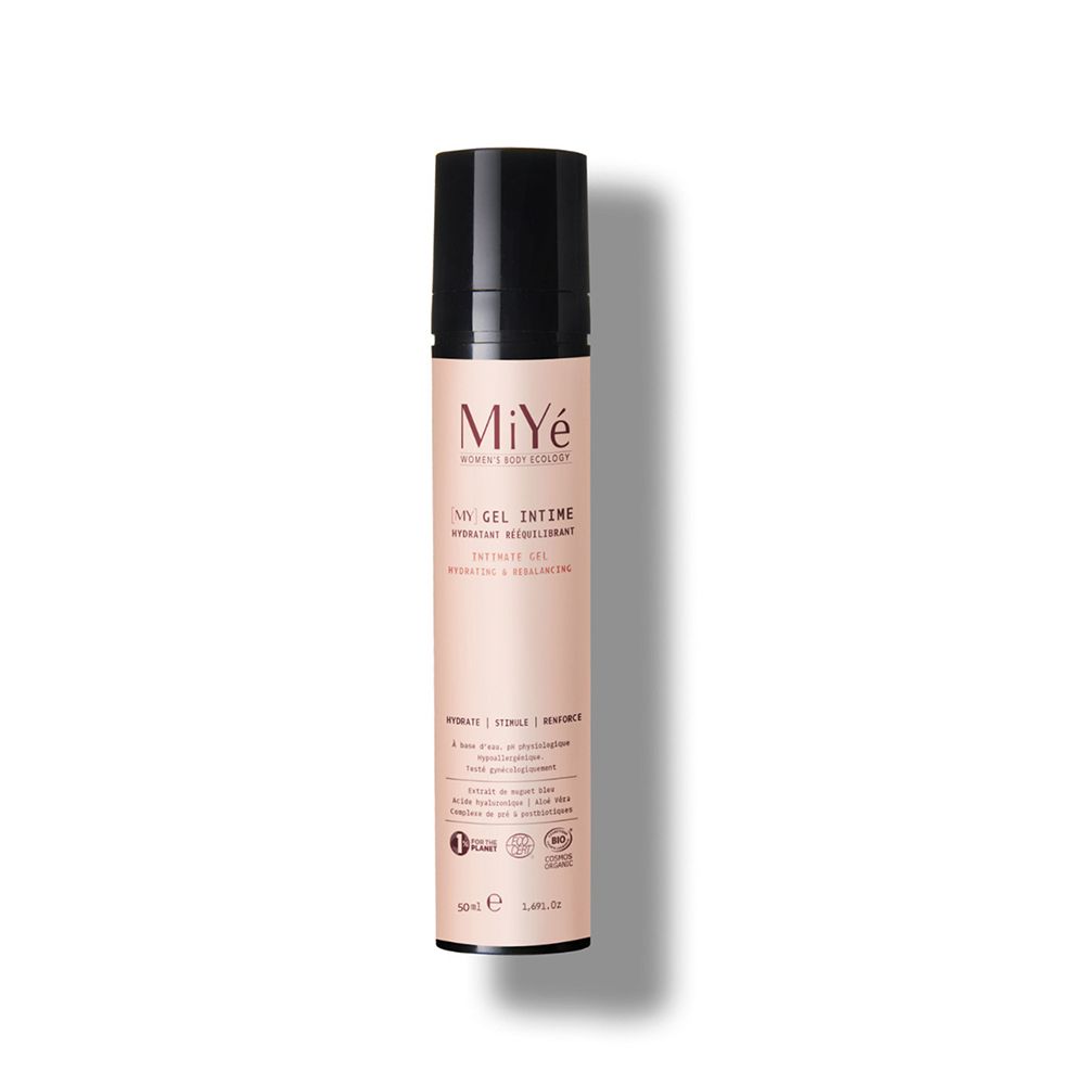 MiYé Gel Intime: Flacon pompe 50ml. Hydratant et rééquilibrant.