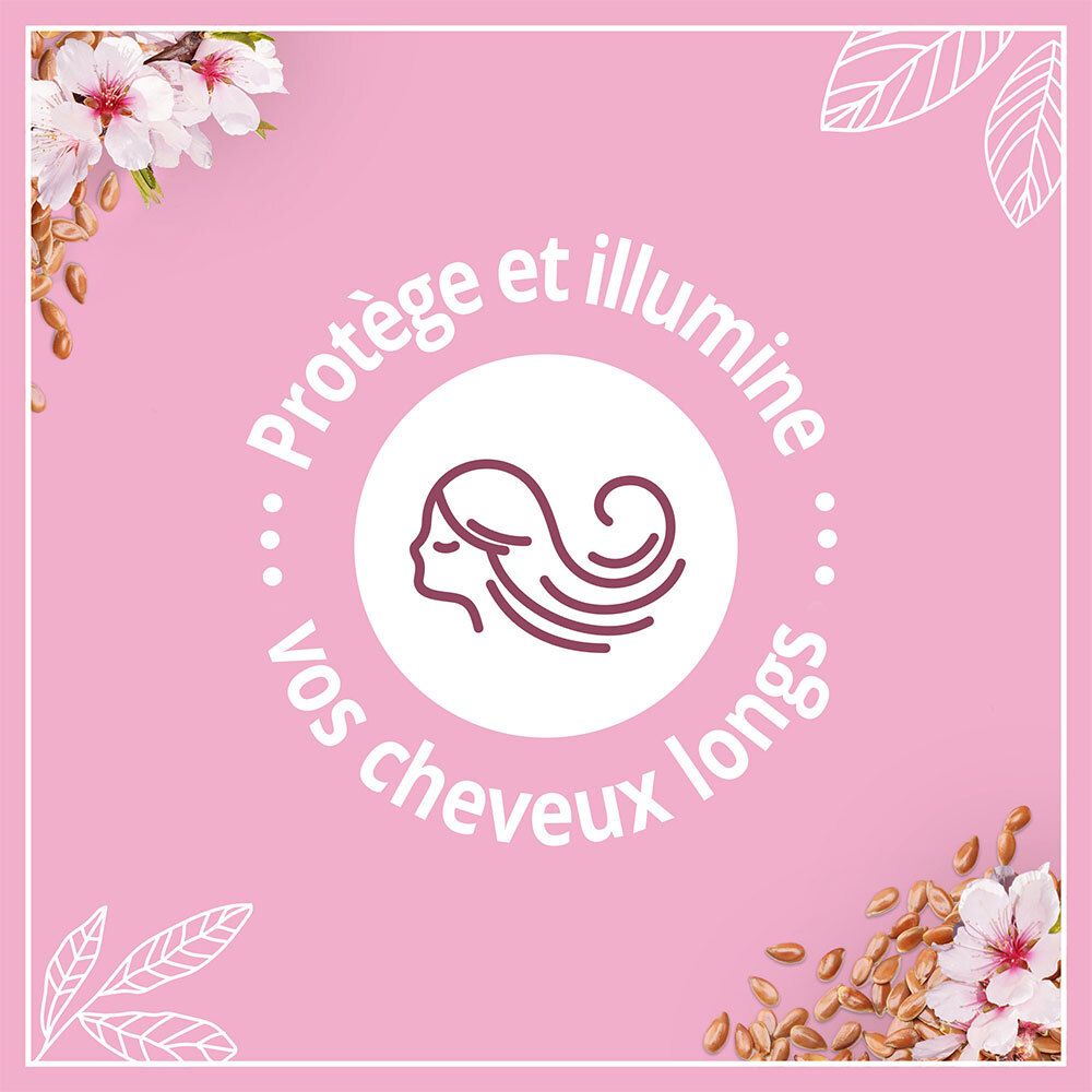 Le Petit Marseillais Shampooing Douceur & Eclat, Cheveux Longs et Délicats, Amande Douce BIO & Graines de Lin BIO