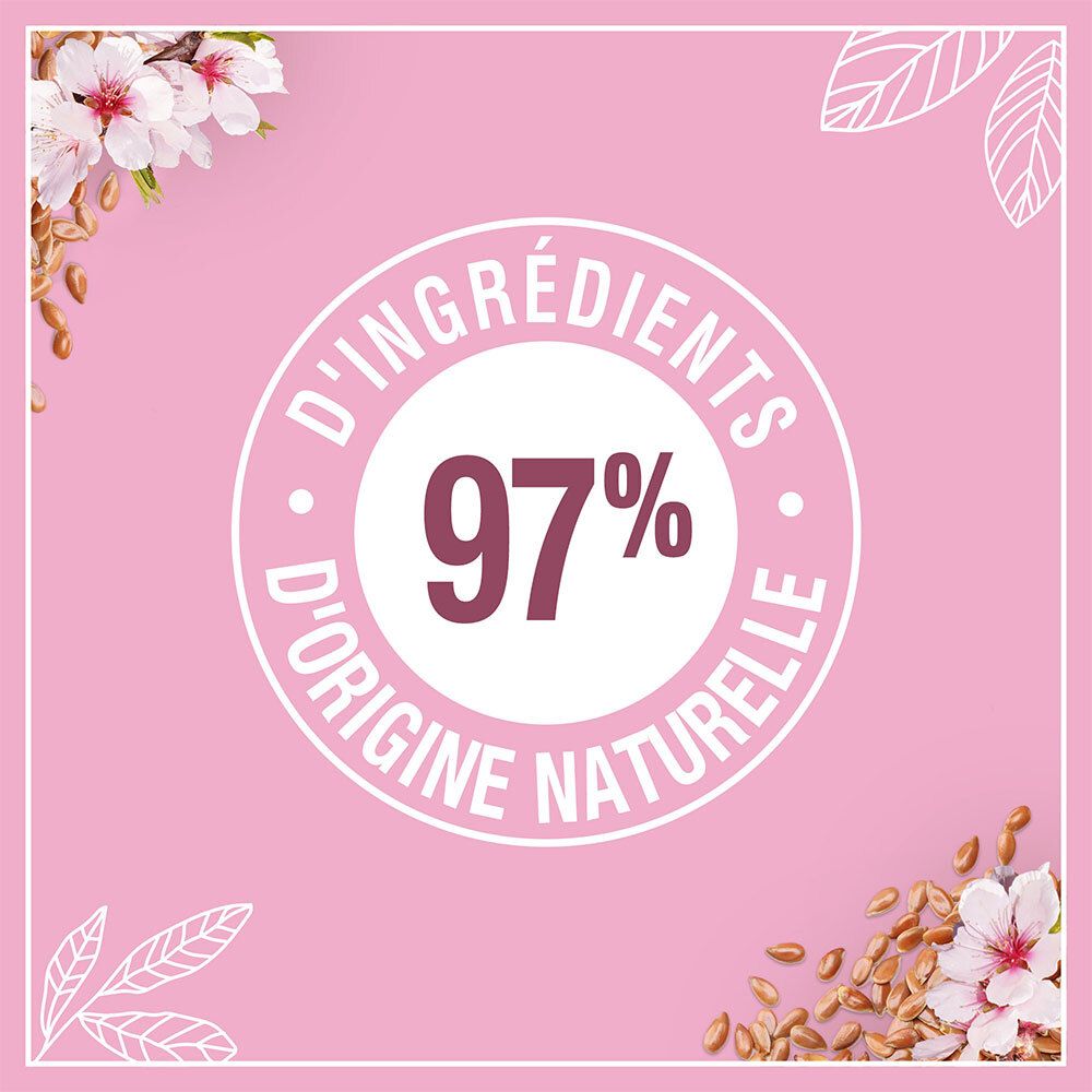Le Petit Marseillais Shampooing Douceur & Eclat, Cheveux Longs et Délicats, Amande Douce BIO & Graines de Lin BIO