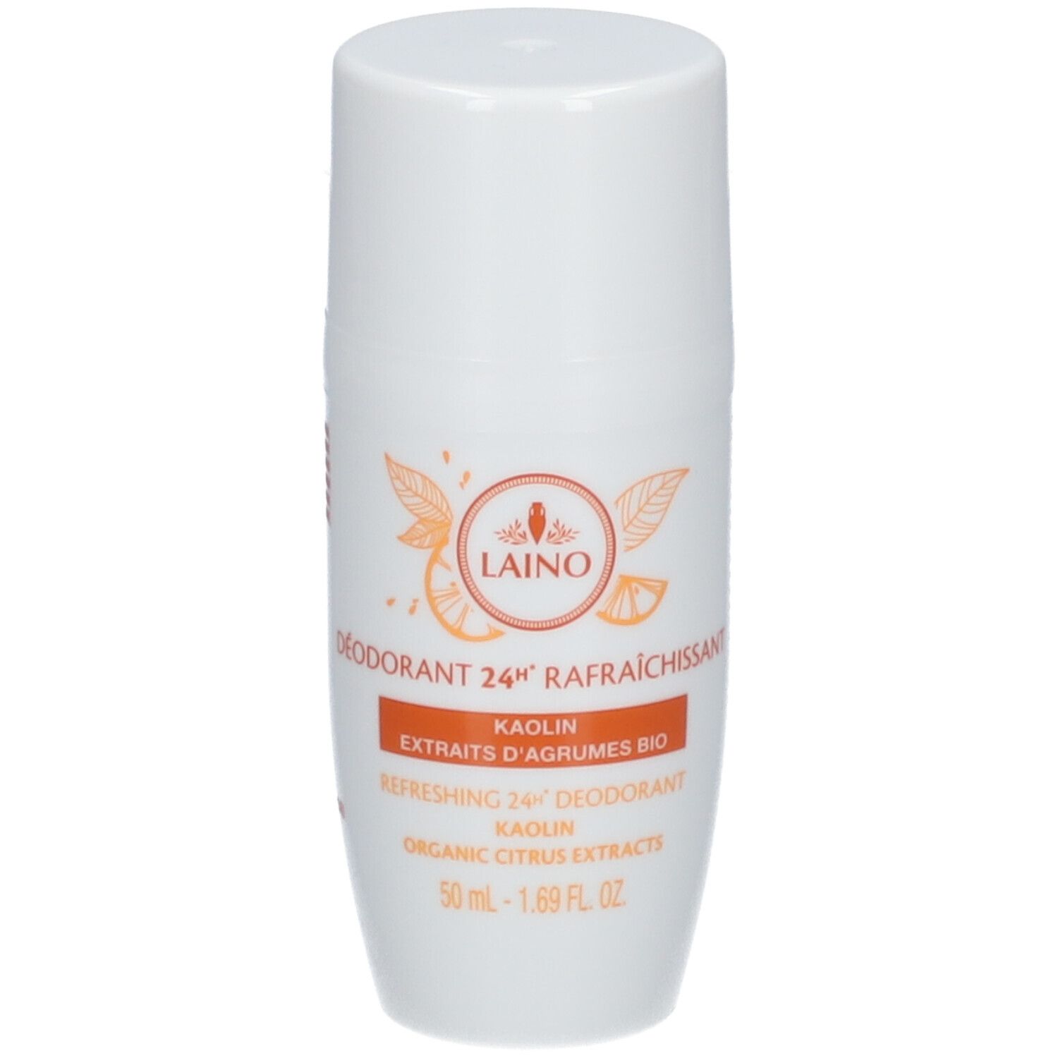 LAINO Déodorant 24H Rafraîchissant Kaolin Agrumes BIO