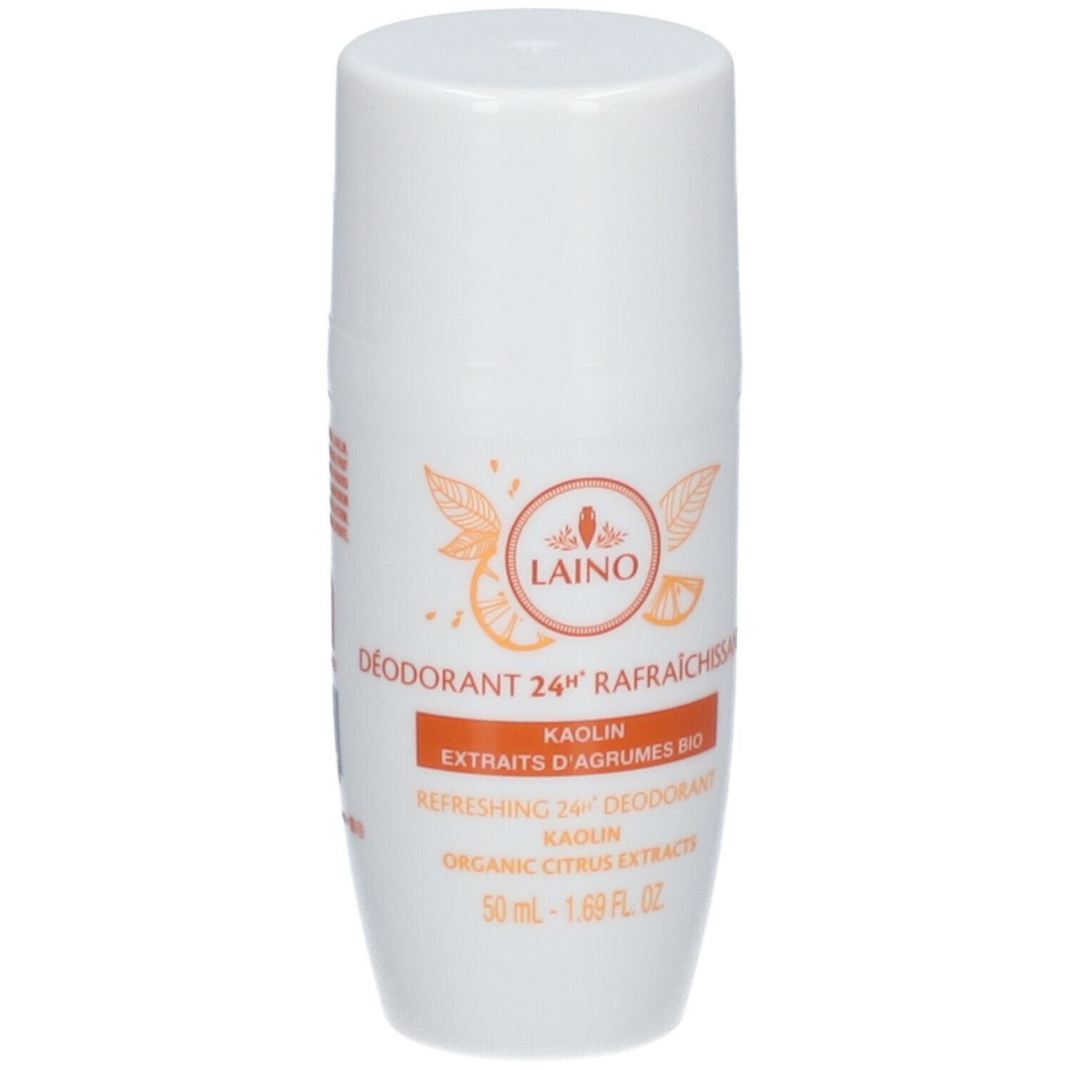 LAINO Déodorant 24H Rafraîchissant Kaolin Agrumes BIO