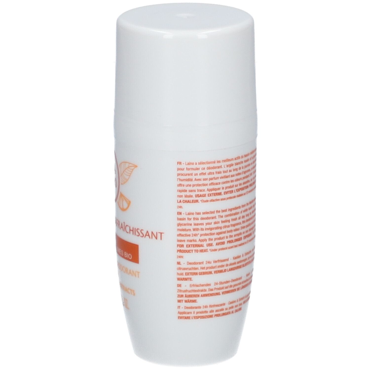 LAINO Déodorant 24H Rafraîchissant Kaolin Agrumes BIO