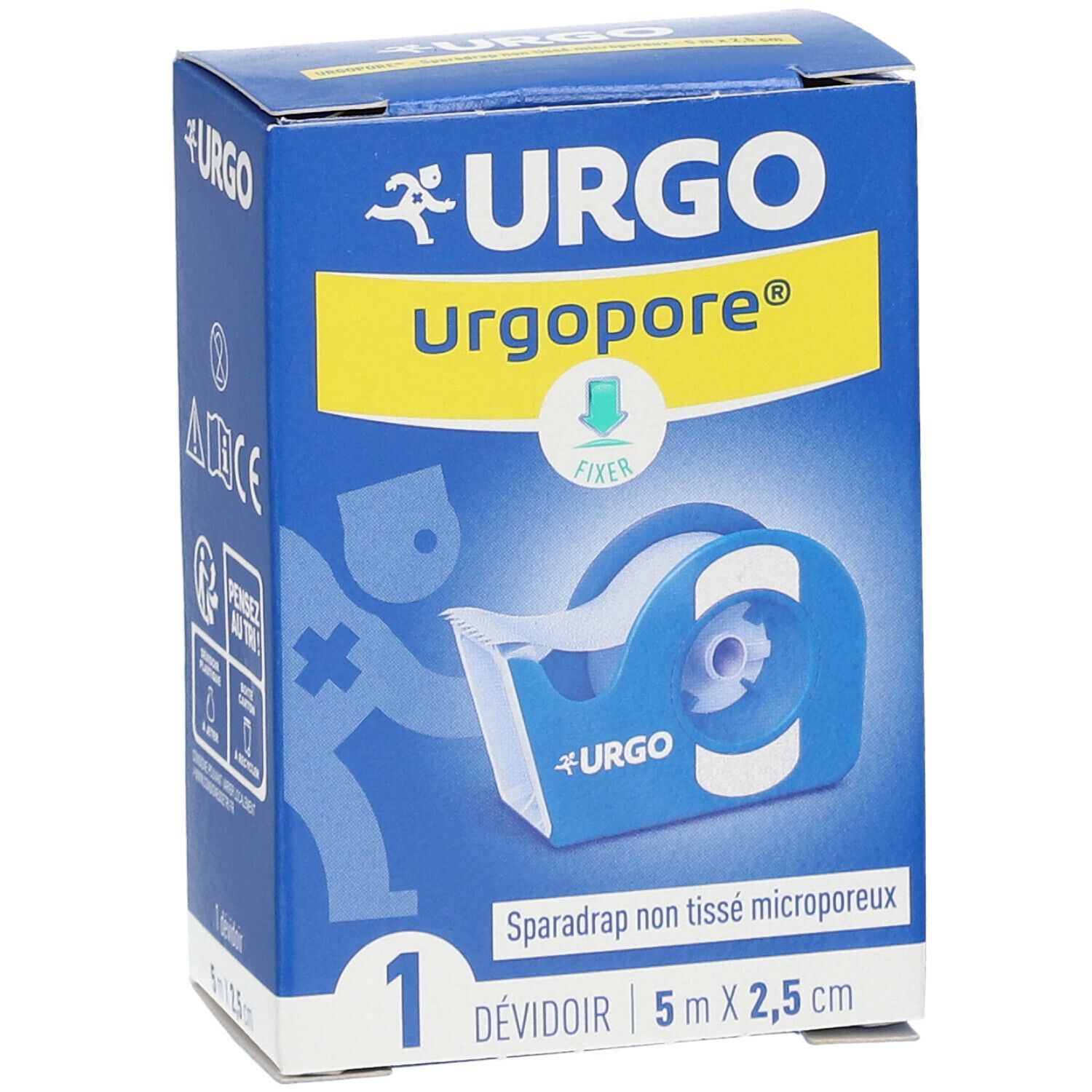 URGO Urgopore® Géant Sparadrap non tissé microporeux 5 m x 2,5 cm