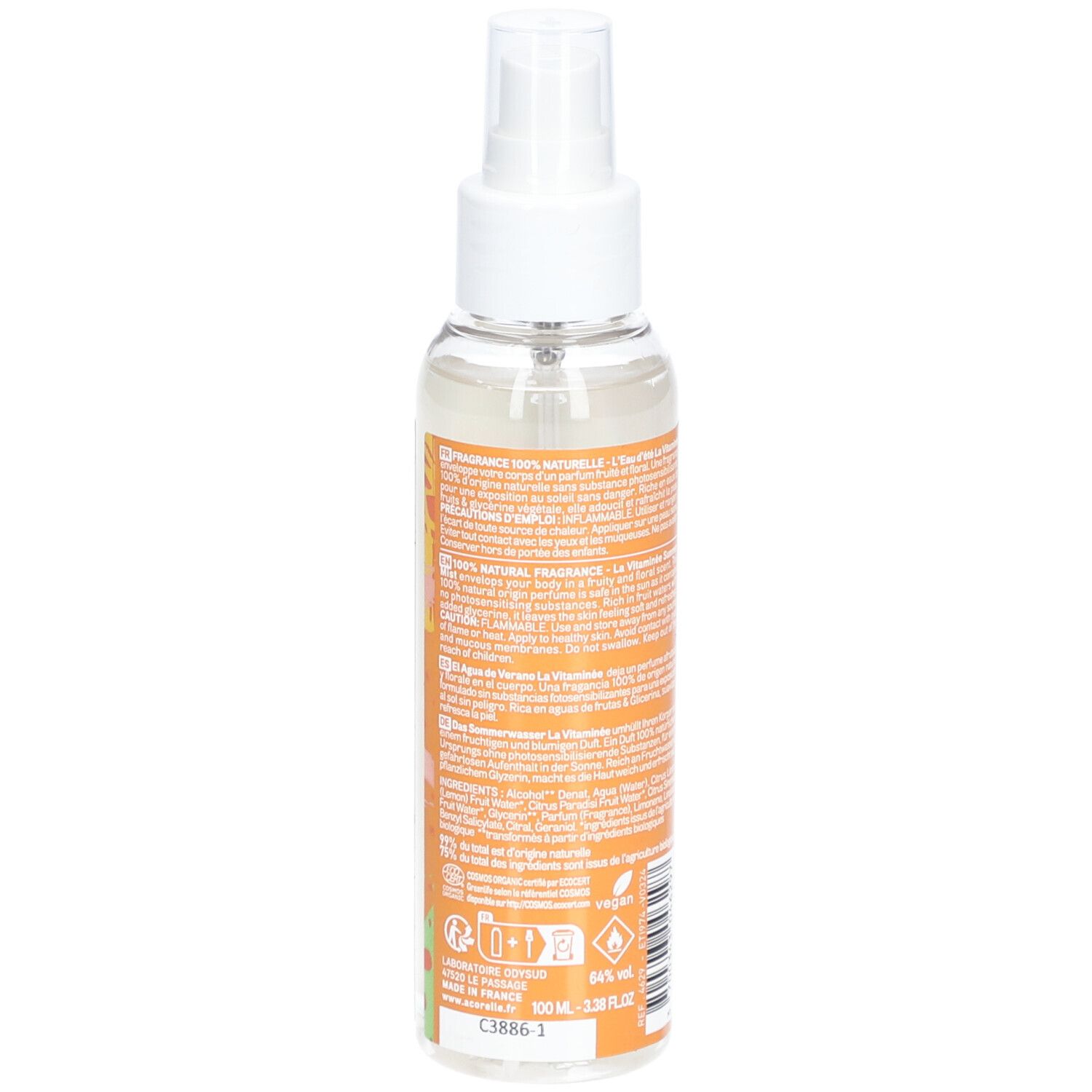 Acorelle Spray été corporelle "La Vitaminée" BIO