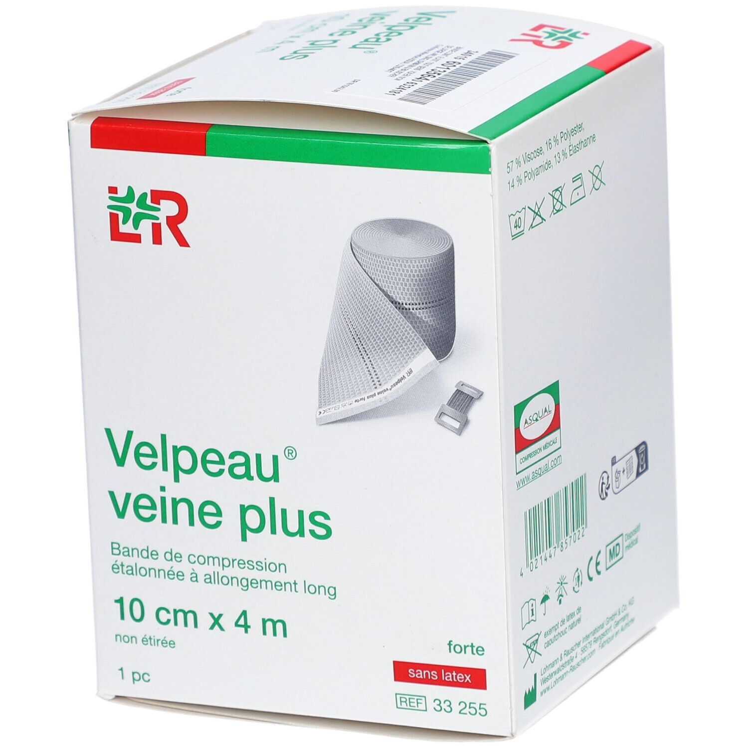 VELPEAU VEINE PLUS - Bande de compression, force 3, étalonnée, élastique tous sens, sans l