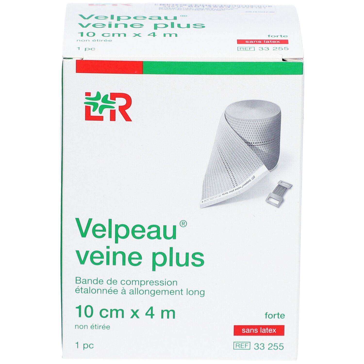 VELPEAU VEINE PLUS - Bande de compression, force 3, étalonnée, élastique tous sens, sans l