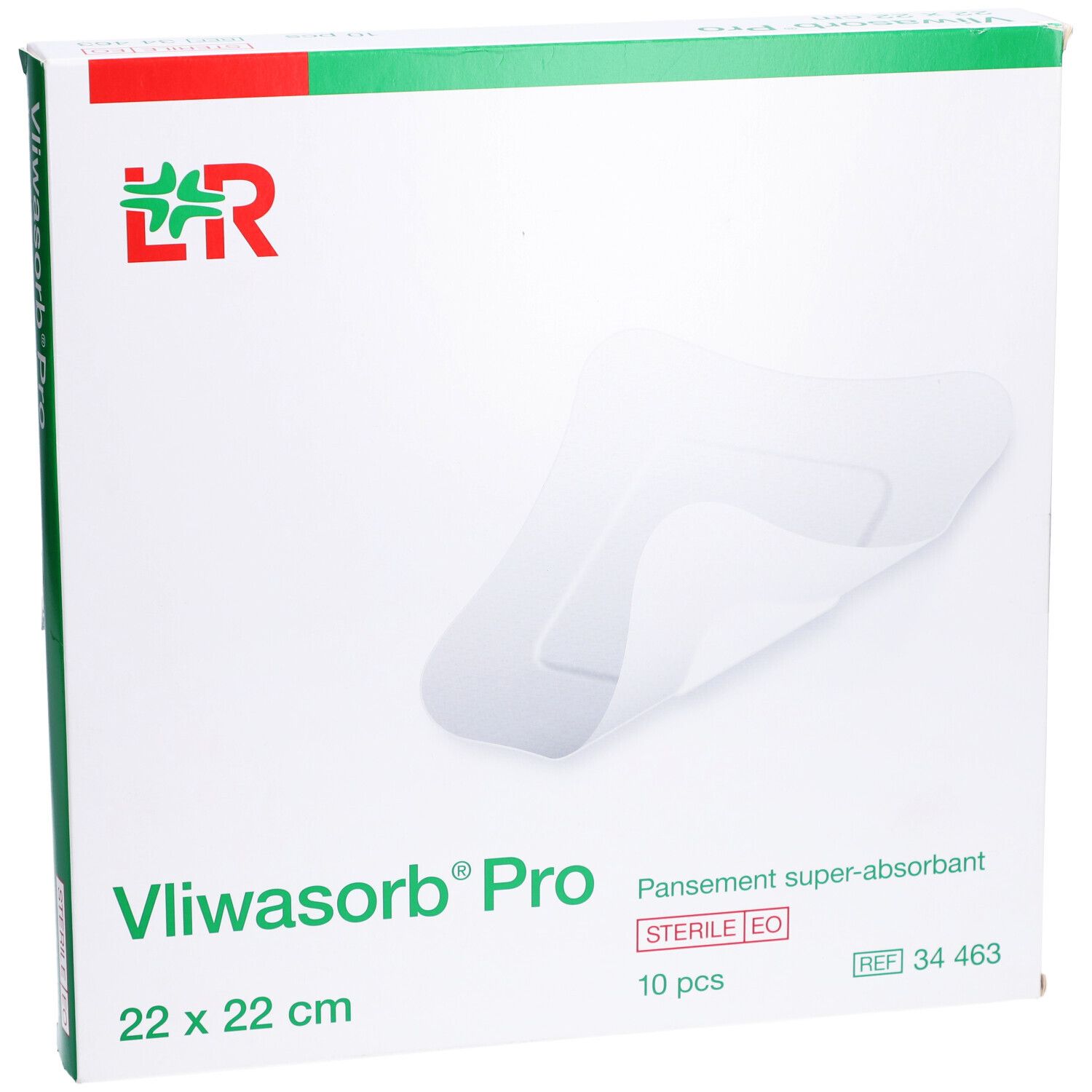 VLIWASORB PRO - Pansement hydrocellulaire superabsorbant, stérile. 22 cm x 22 cm (ref. 344