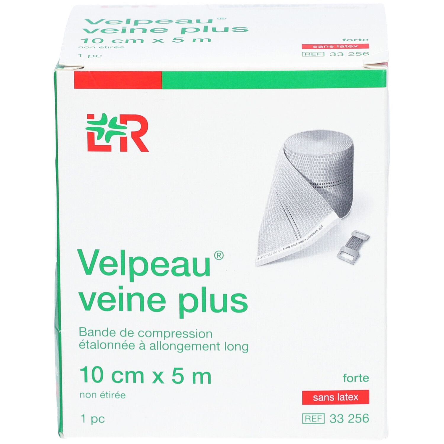 VELPEAU VEINE PLUS - Bande de compression, force 3, étalonnée, élastique tous sens, sans l