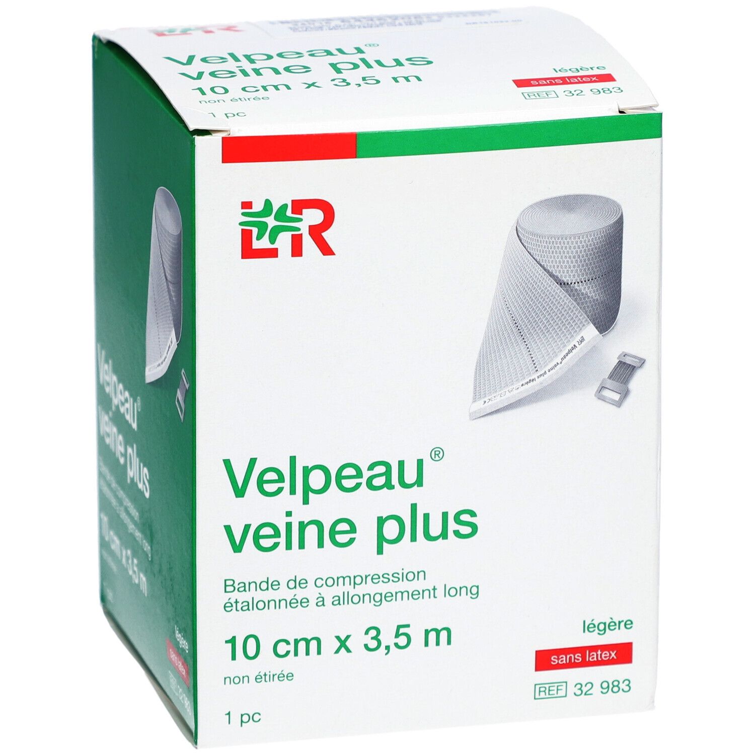 VELPEAU VEINE PLUS - Bande de compression, force 2, étalonnée, élastique tous sens, sans l