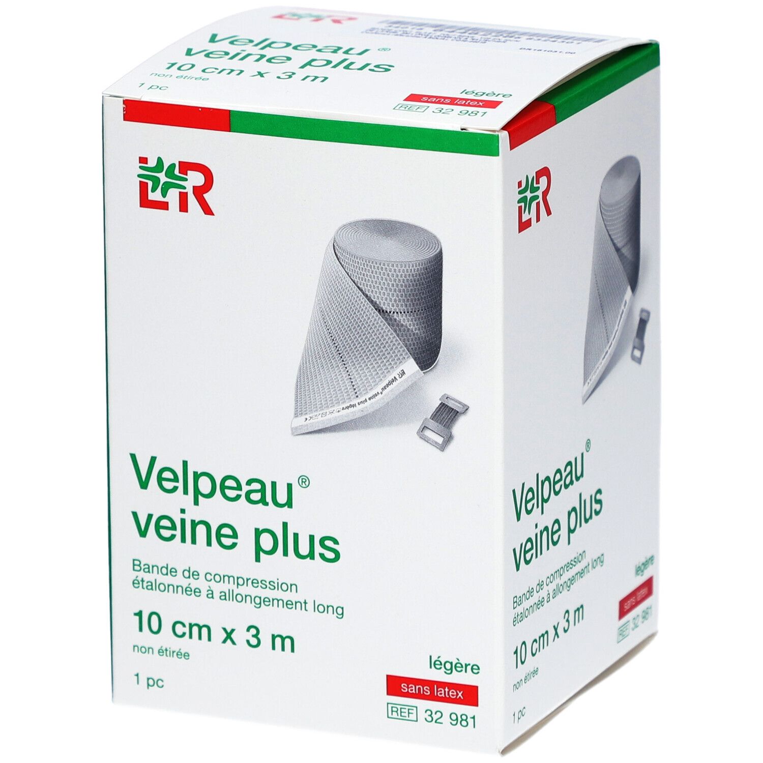 VELPEAU VEINE PLUS - Bande de compression, force 2, étalonnée, élastique tous sens, sans l