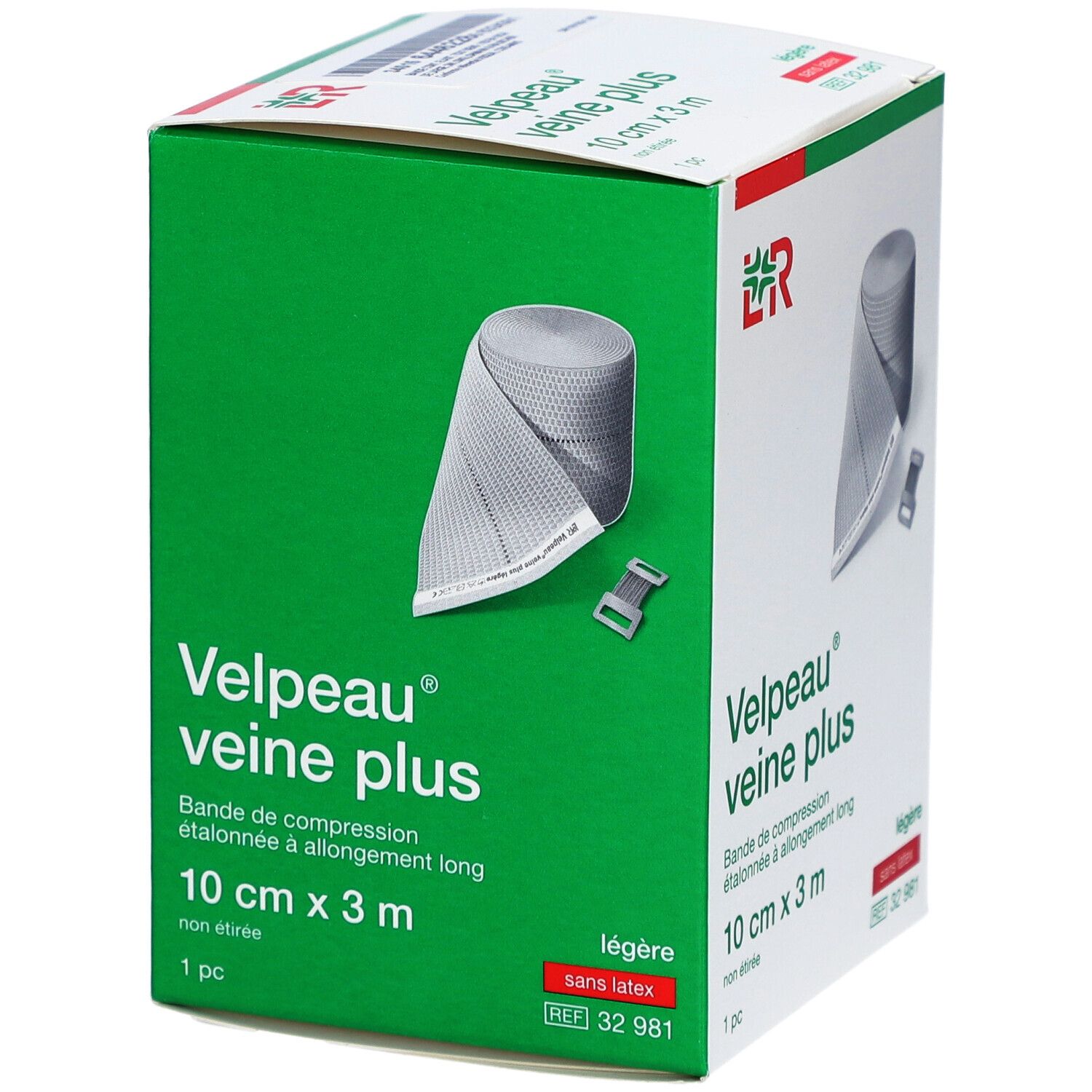 VELPEAU VEINE PLUS - Bande de compression, force 2, étalonnée, élastique tous sens, sans l