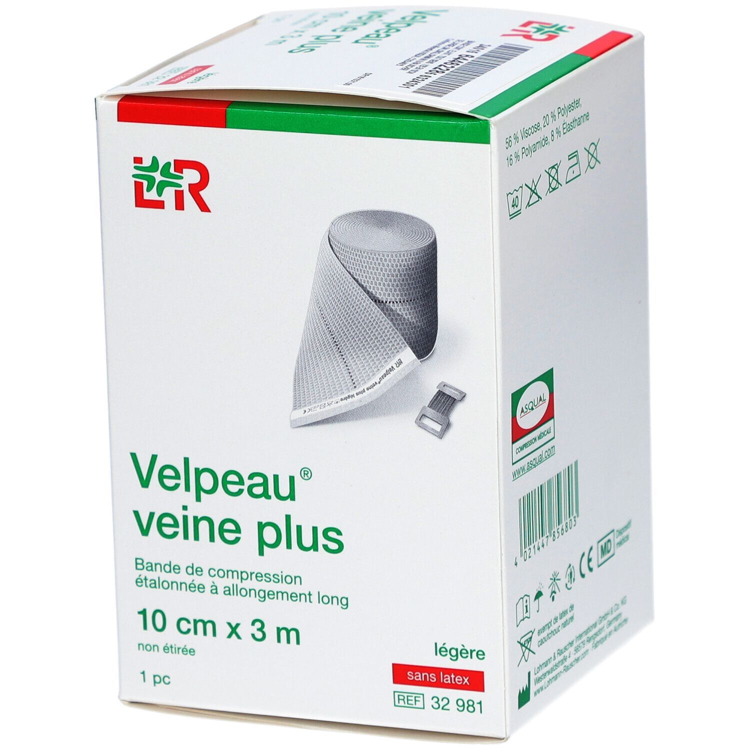 VELPEAU VEINE PLUS - Bande de compression, force 2, étalonnée, élastique tous sens, sans l
