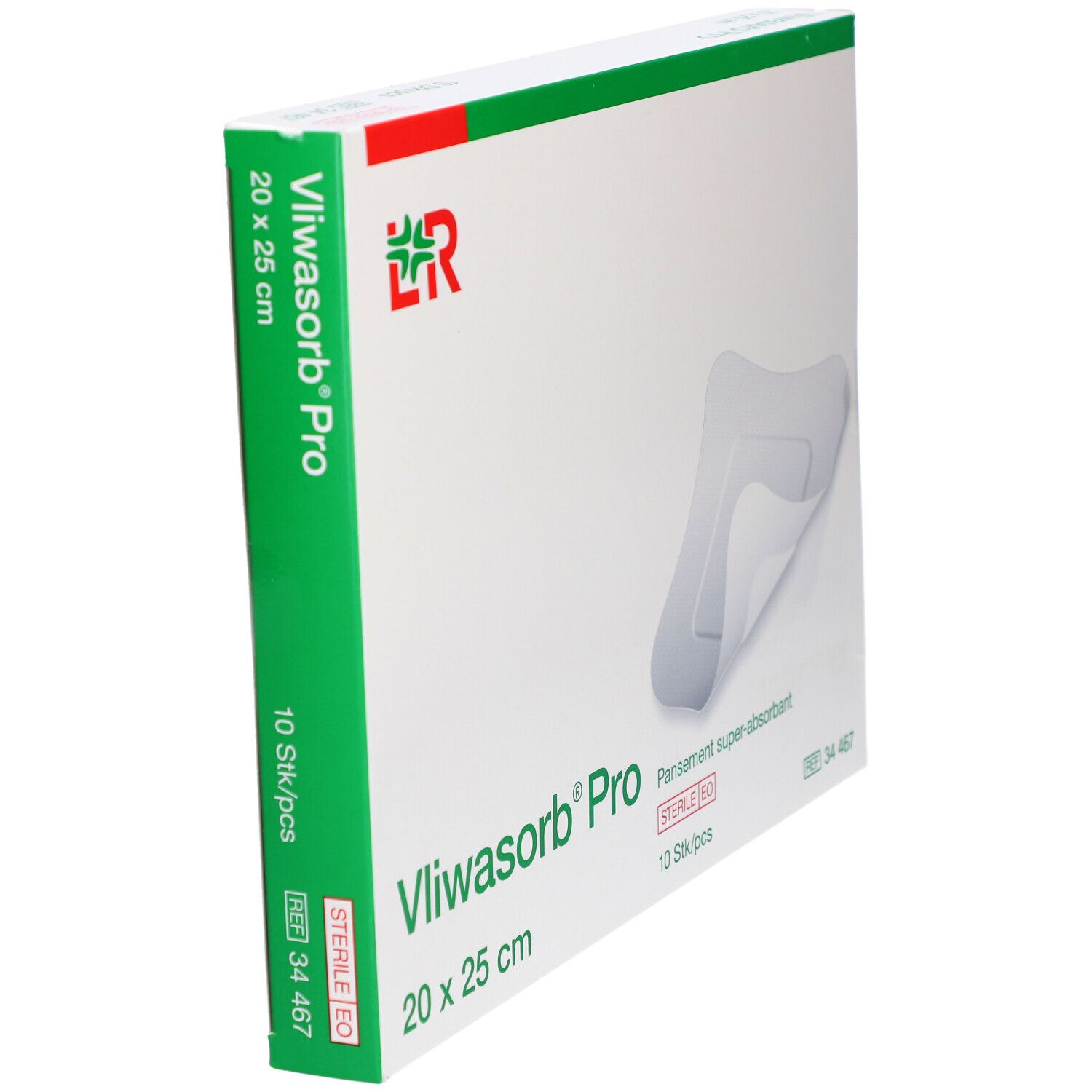 VLIWASORB PRO - Pansement hydrocellulaire superabsorbant, stérile. 20 cm x 25 cm (ref. 344