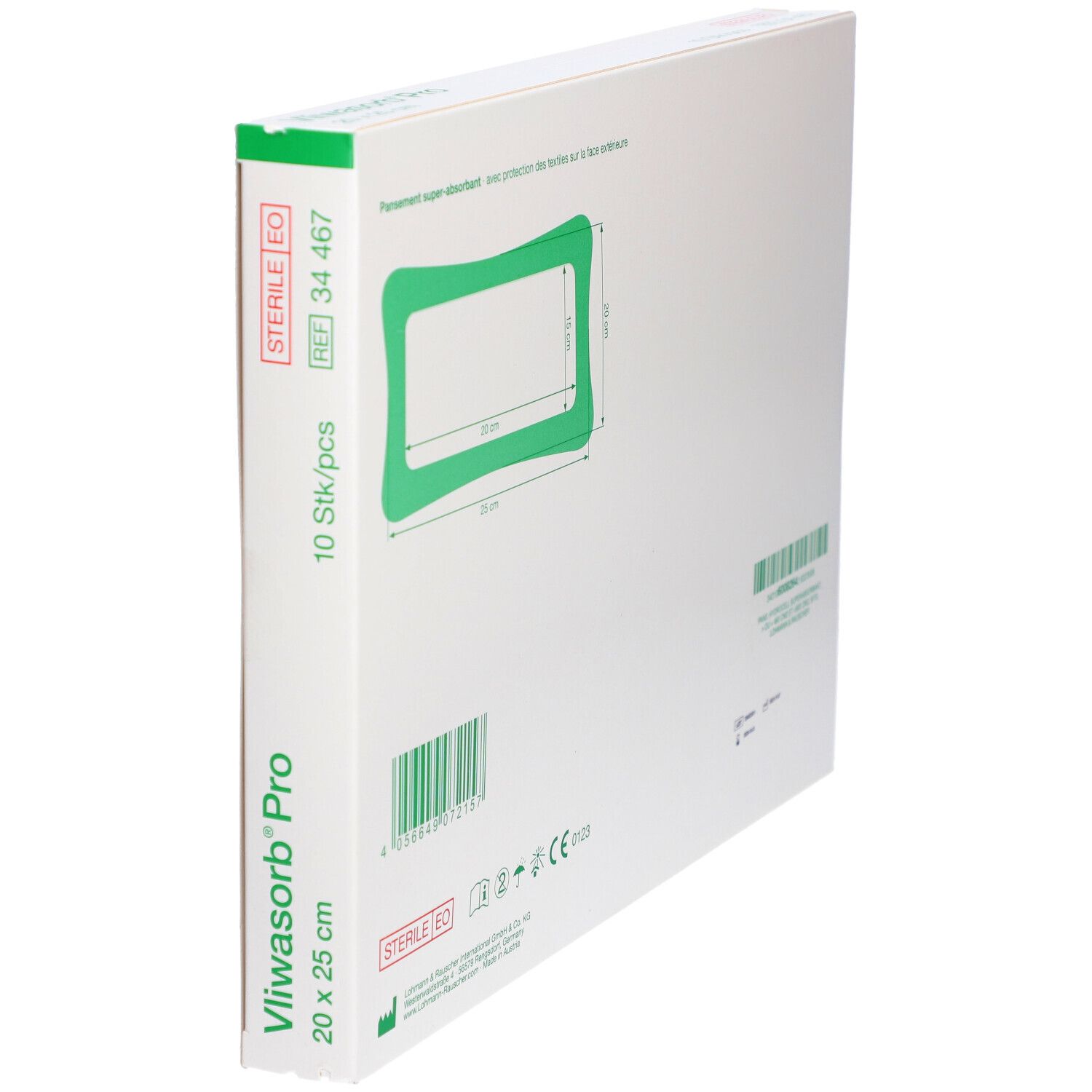 VLIWASORB PRO - Pansement hydrocellulaire superabsorbant, stérile. 20 cm x 25 cm (ref. 344