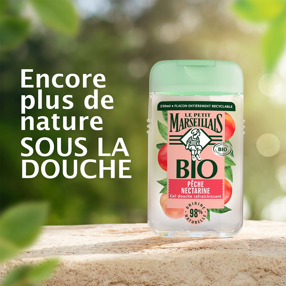 Le Petit Marseillais Bio Gel Douche Rafraîchissant Pêche Nectarine 250ml