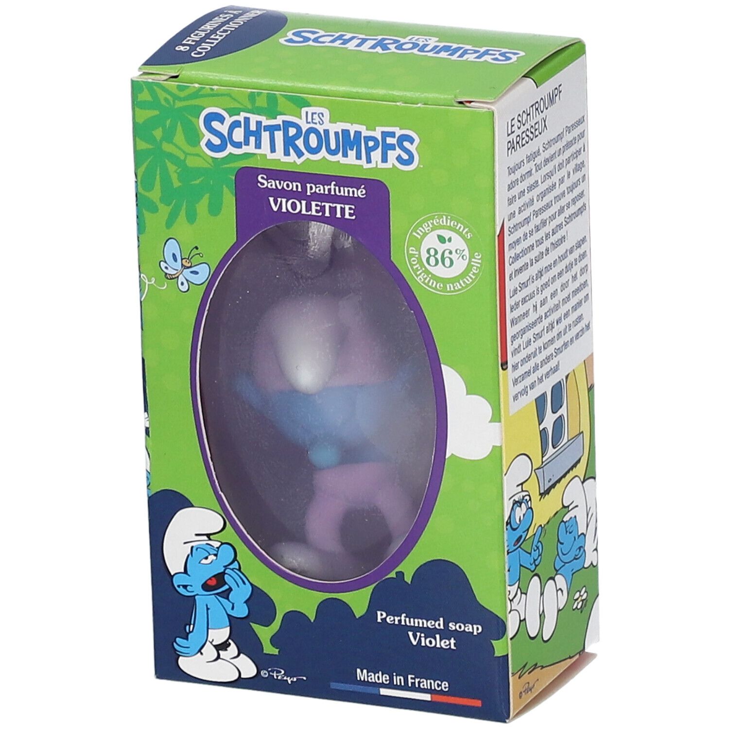 Le Comptoir du Bain Les Schtroumpfs Savon Solide Parfum Violette