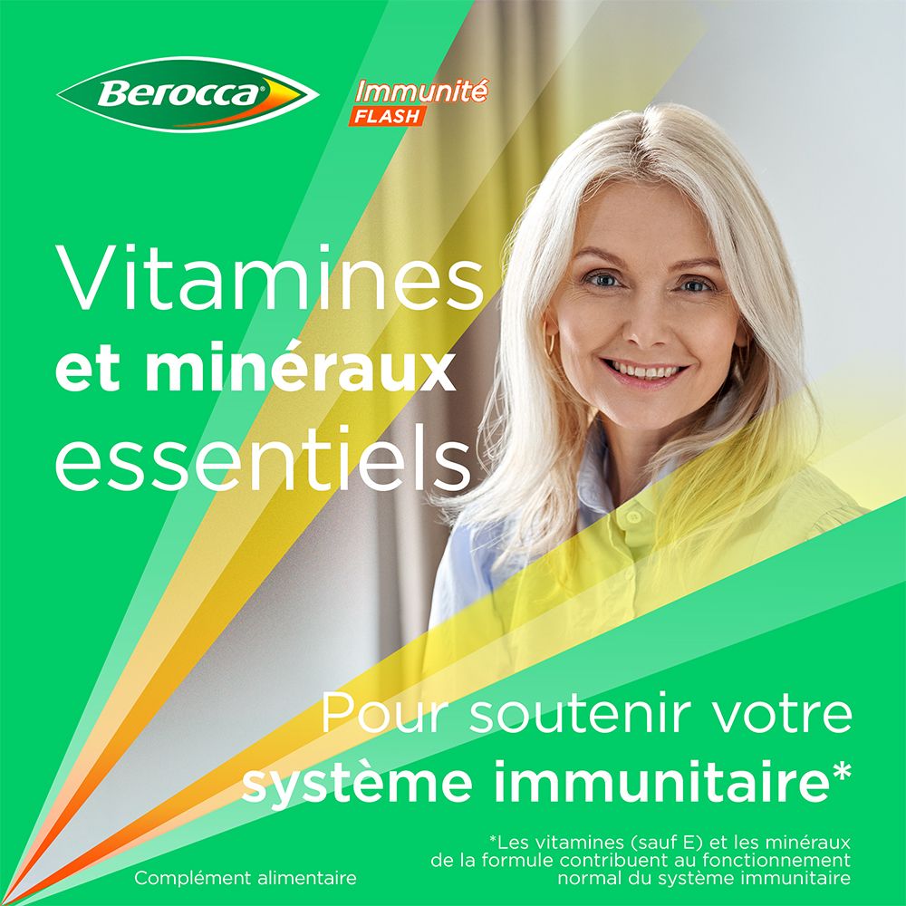 Berocca® Immunité Flash  Soutient le système immunitaire