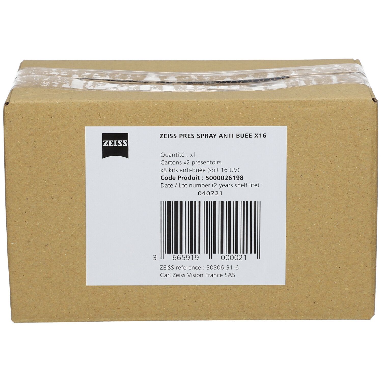 Zeiss Kit Anti-buée Spray 15ml + Microfibre - Présentoir x16