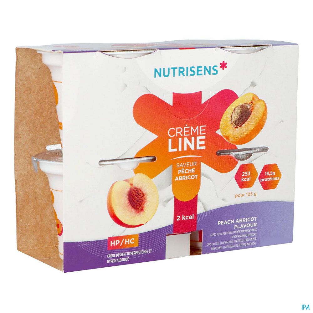 Crèmeline Crème Dessert, Denrée alimentaire destinée à des fins médicales spéciales, pêche