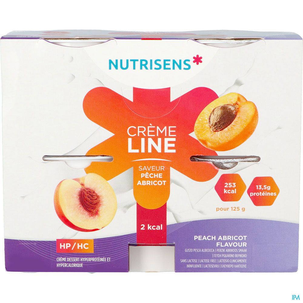 Crèmeline Crème Dessert, Denrée alimentaire destinée à des fins médicales spéciales, pêche