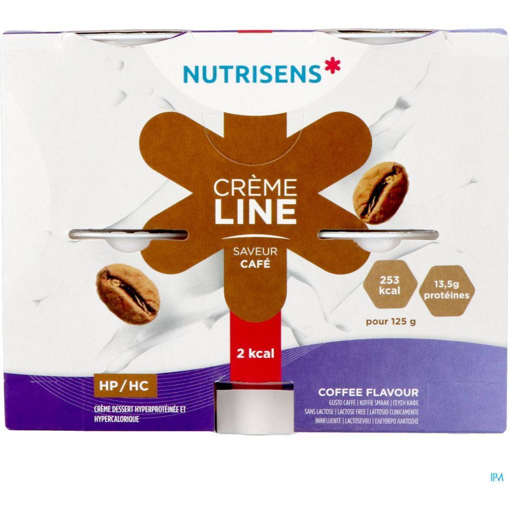 Crèmeline Crème Dessert, Denrée alimentaire destinée à des fins médicales spéciales, café,