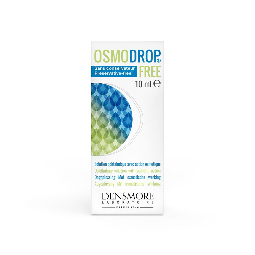 Densmore Osmodrop® Free Solution ophtalmique - Œdème et sous-œdème de la cornée 10 mL