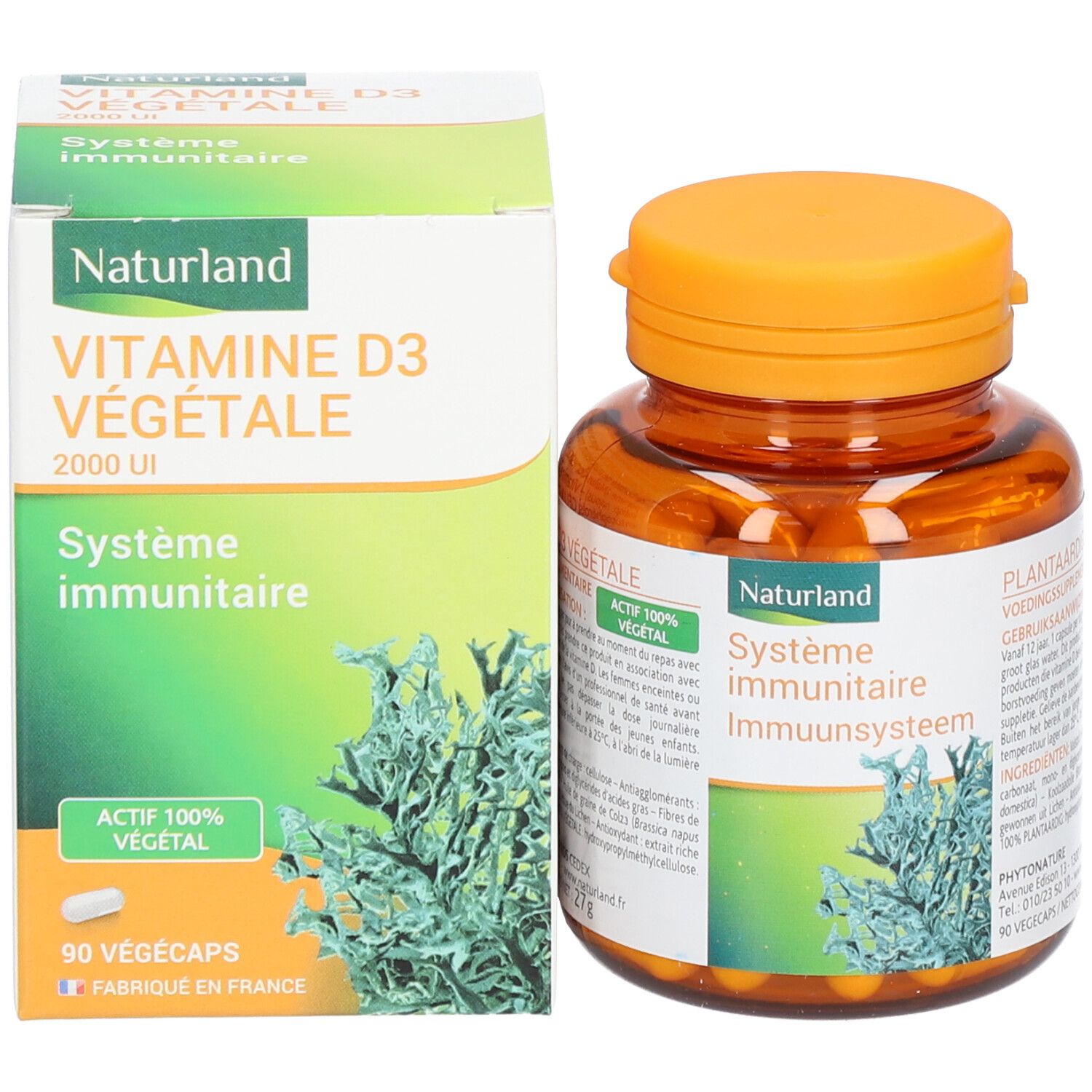 Naturland Vitamine D3 Végétale - Végécaps