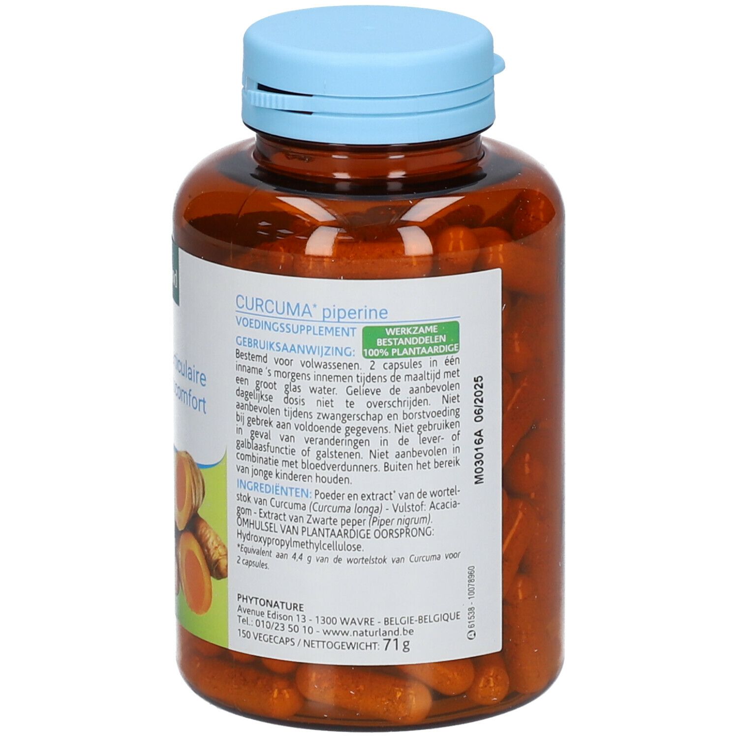 Naturland Curcuma pipérine Bio - Végécaps