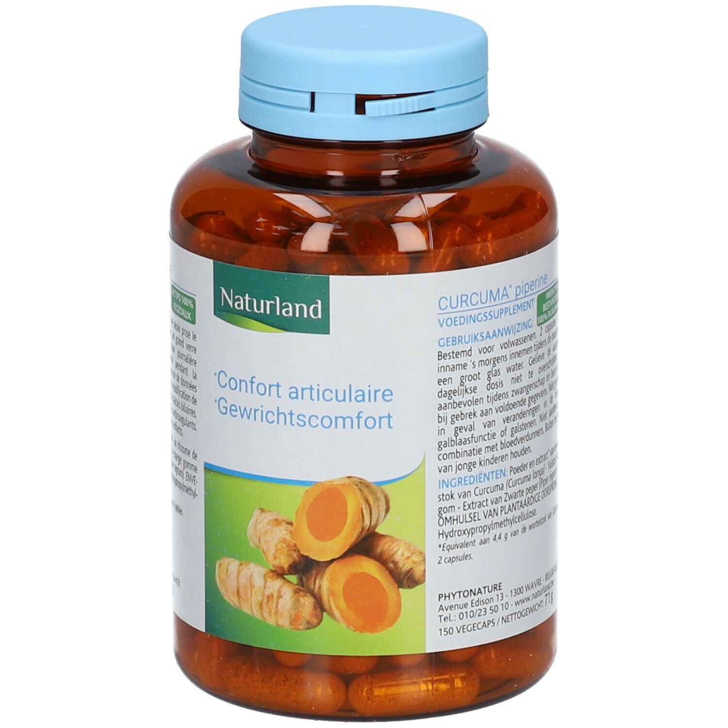 Naturland Curcuma pipérine Bio - Végécaps