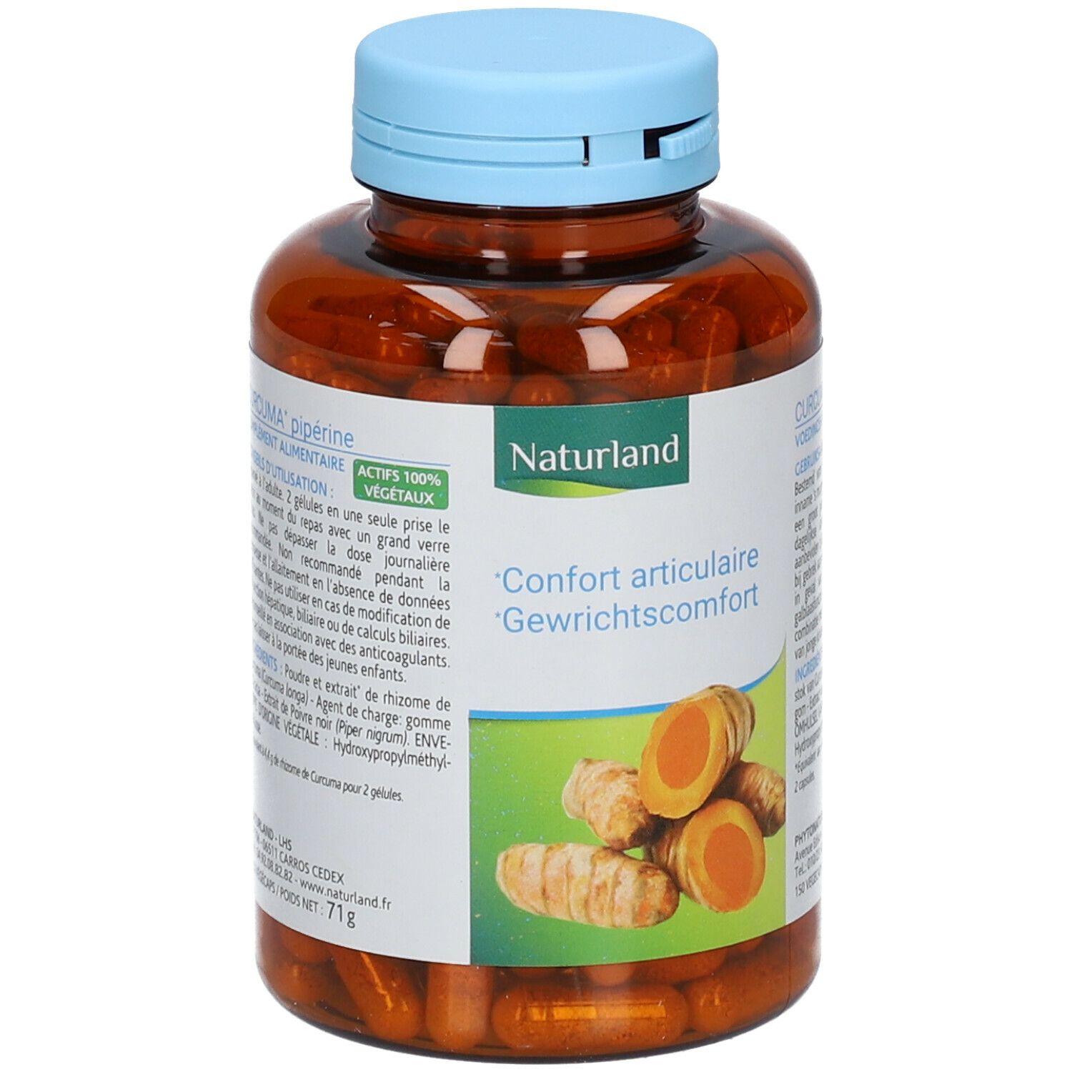 Naturland Curcuma pipérine Bio - Végécaps