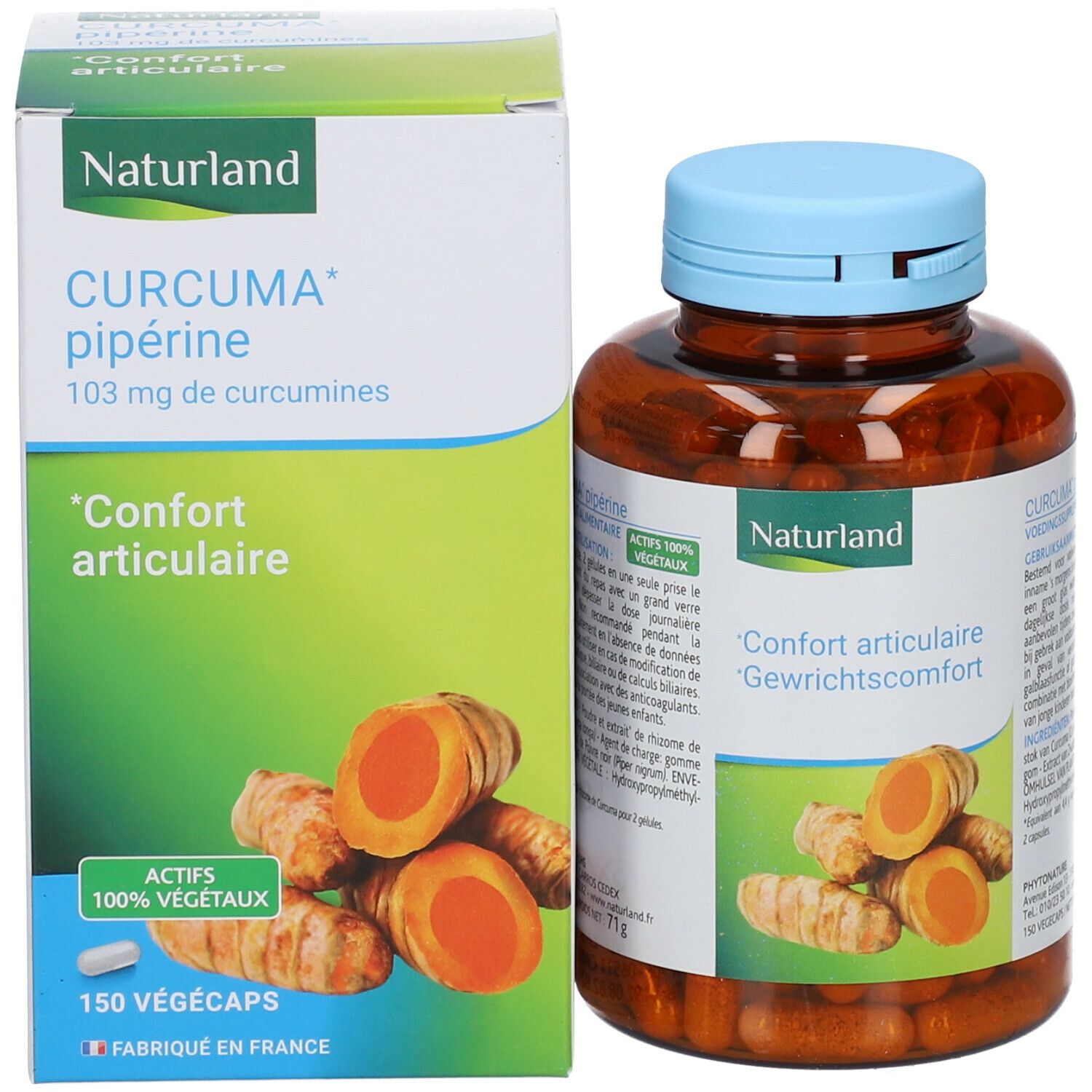 Naturland Curcuma pipérine Bio - Végécaps