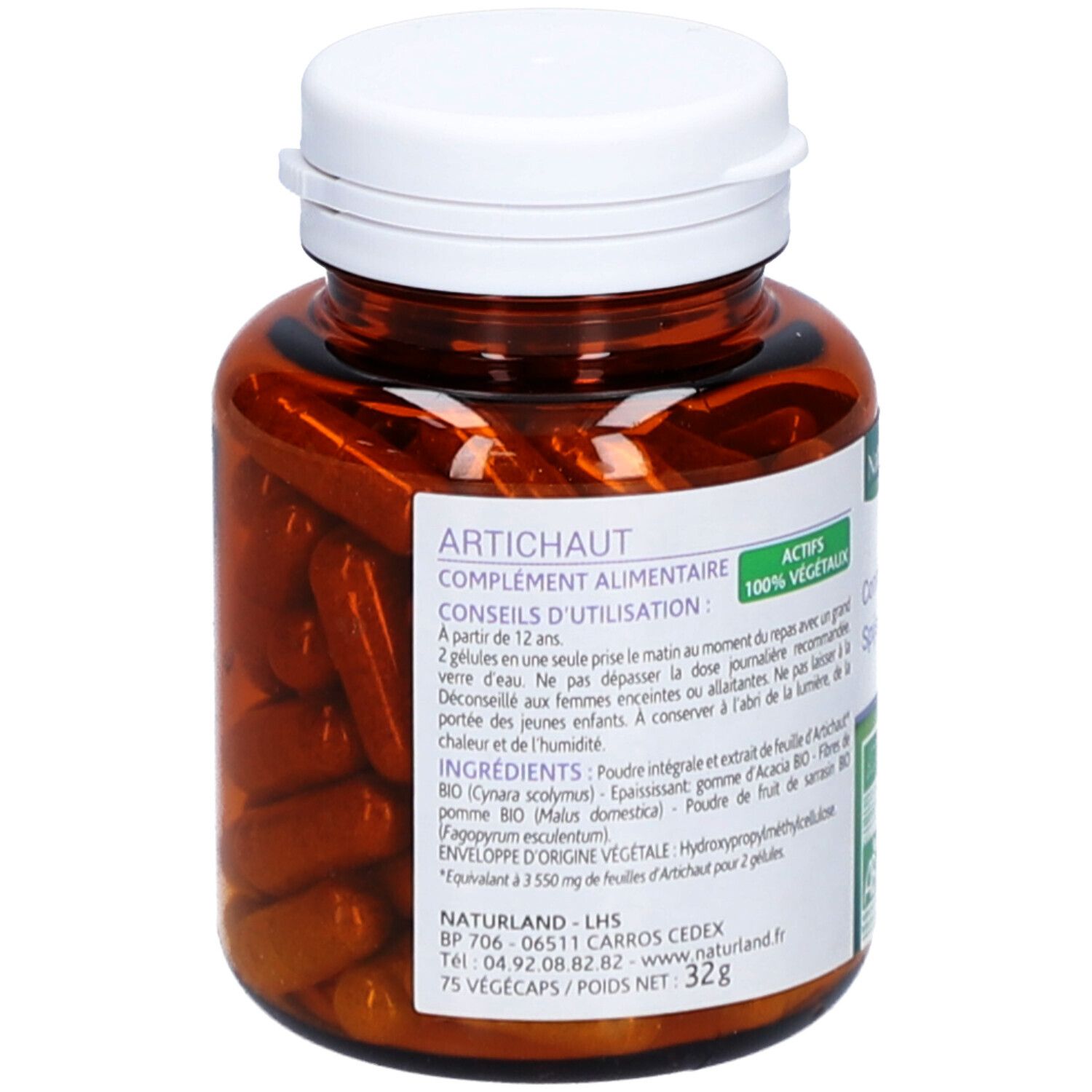 Naturland Artichaut Bio - Végécaps