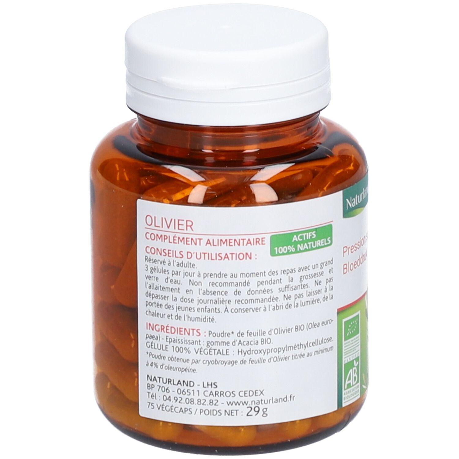 Naturland Olivier Bio - Végécaps