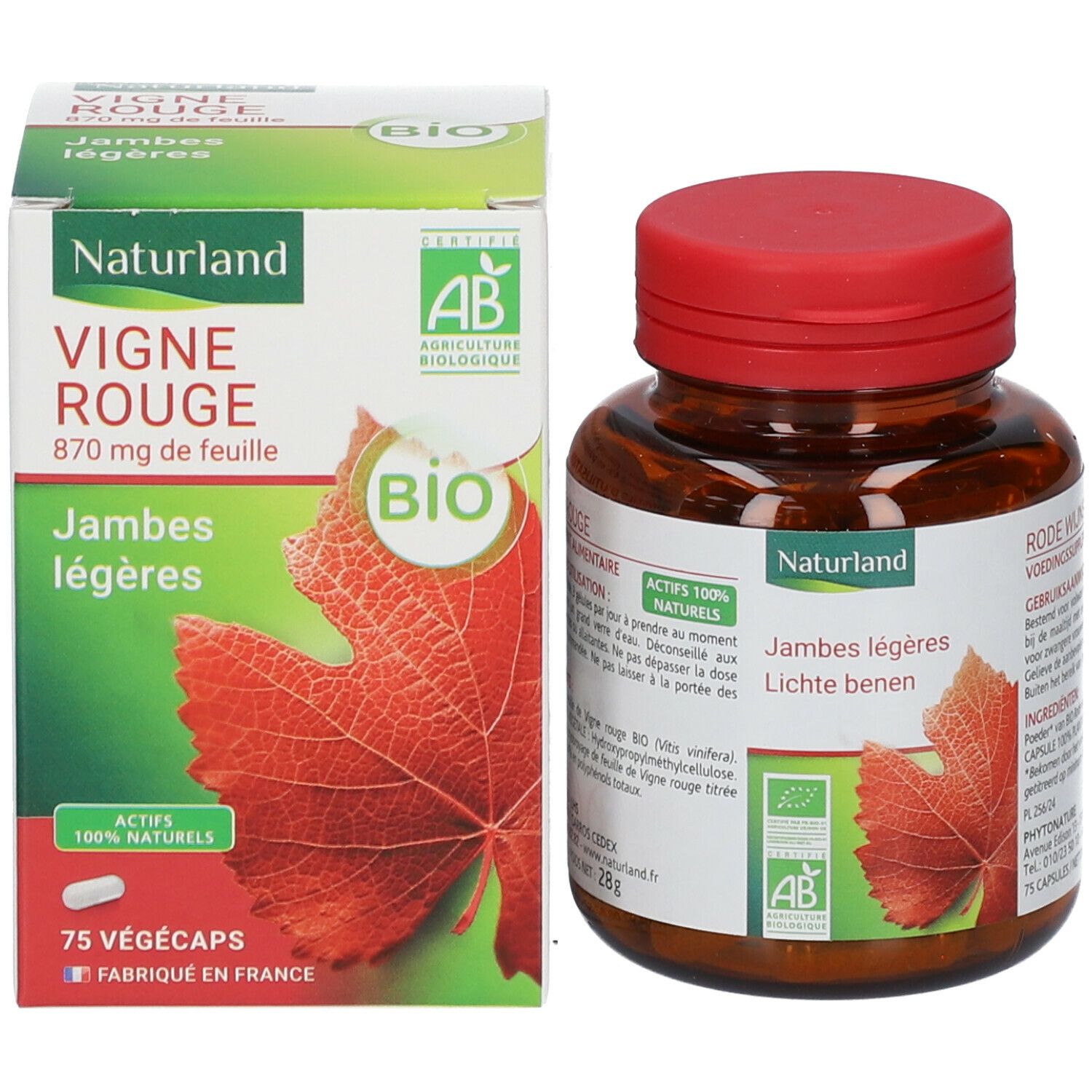 Naturland Vigne rouge Bio - Végécaps