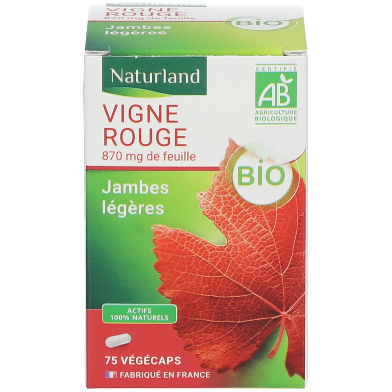 Naturland Vigne rouge Bio - Végécaps