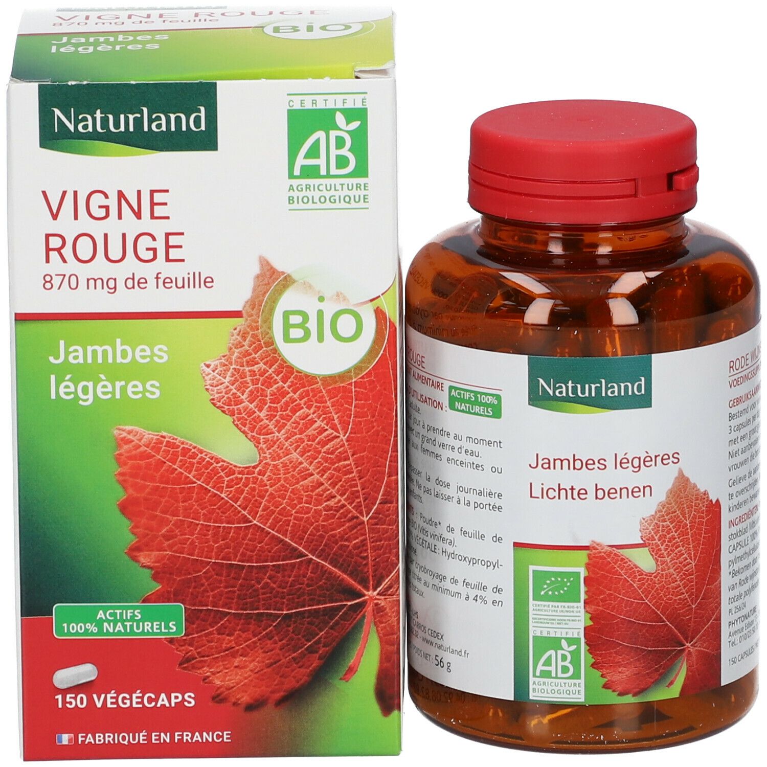 Naturland Vigne rouge Bio - Végécaps